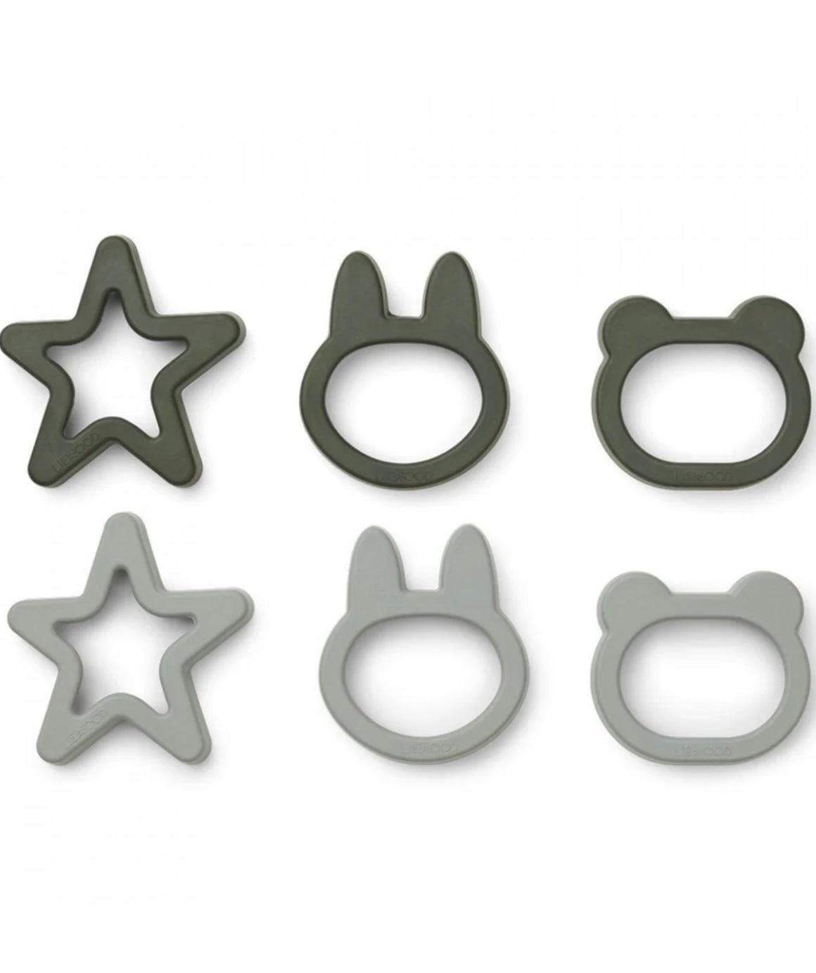 Liewood cookie cutter 3 pak grå - Damernes Outlet