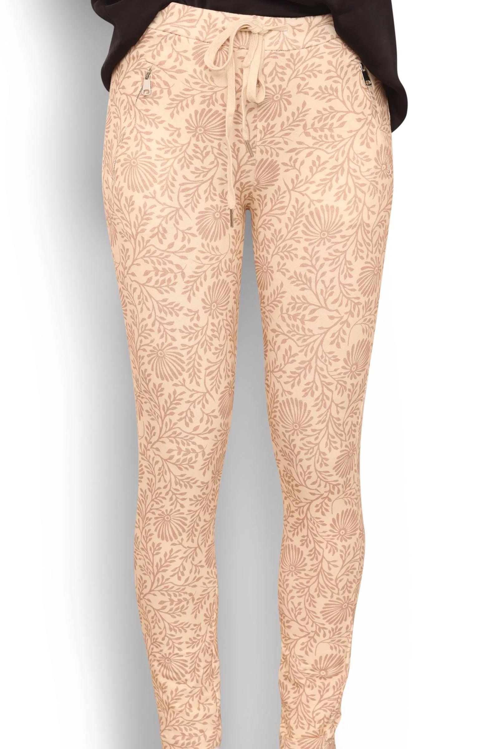 Copenhagen Luxe bløde printede bukser style 7610 - Damernes Outlet