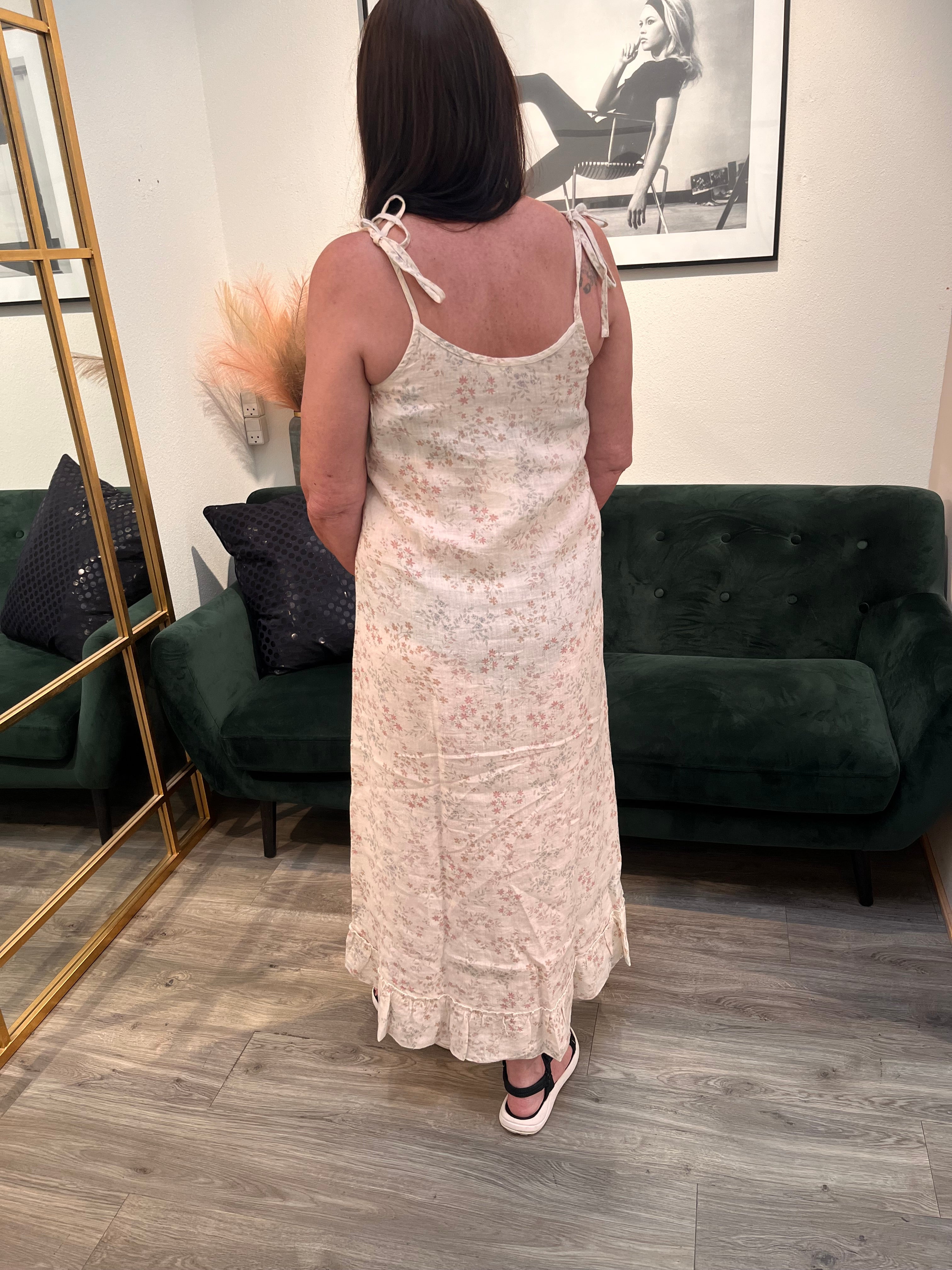 Femme Facon - Magda sl singlet kjole, blomstermønster.