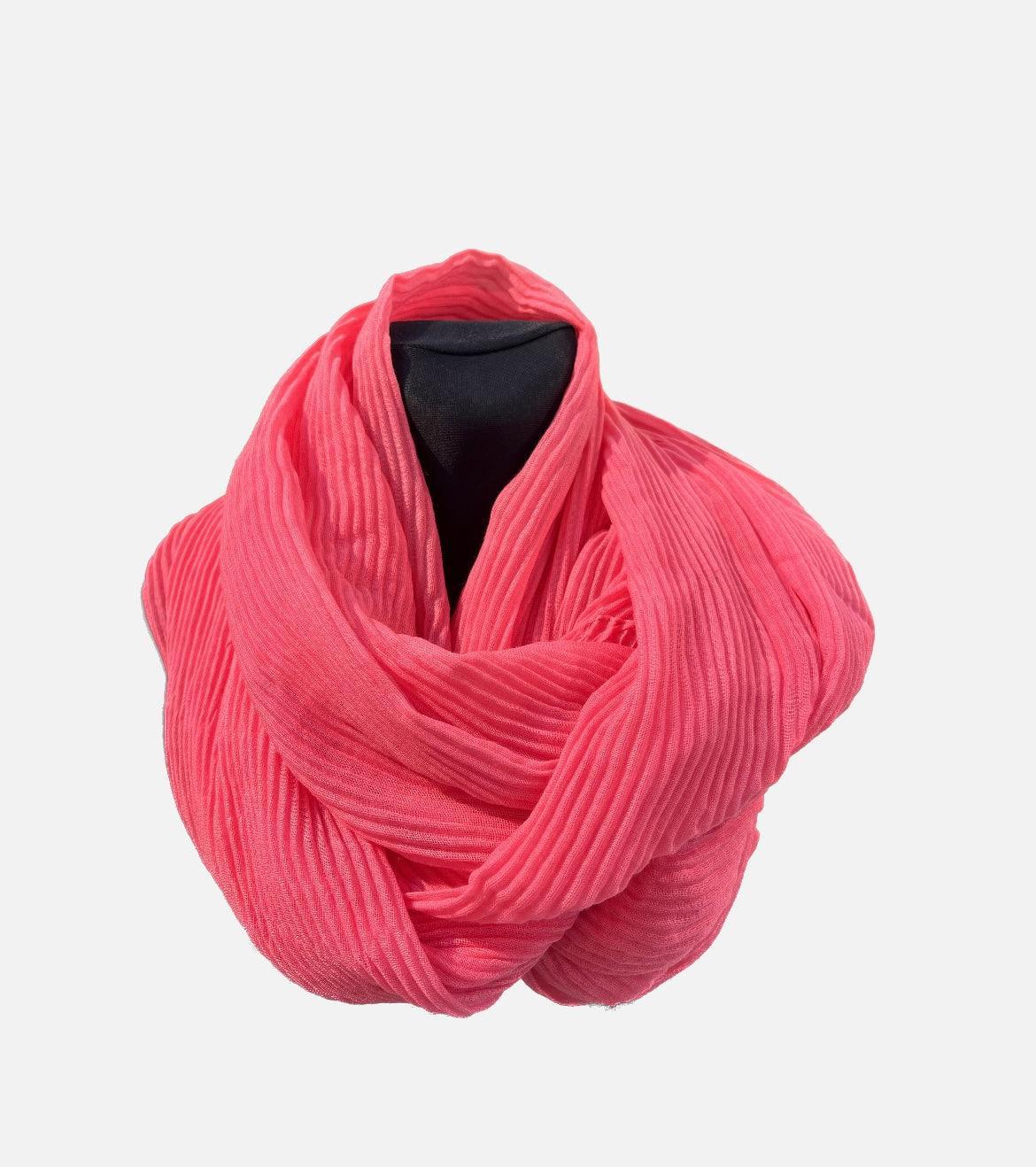 Tørklæde pink - Damernes Outlet