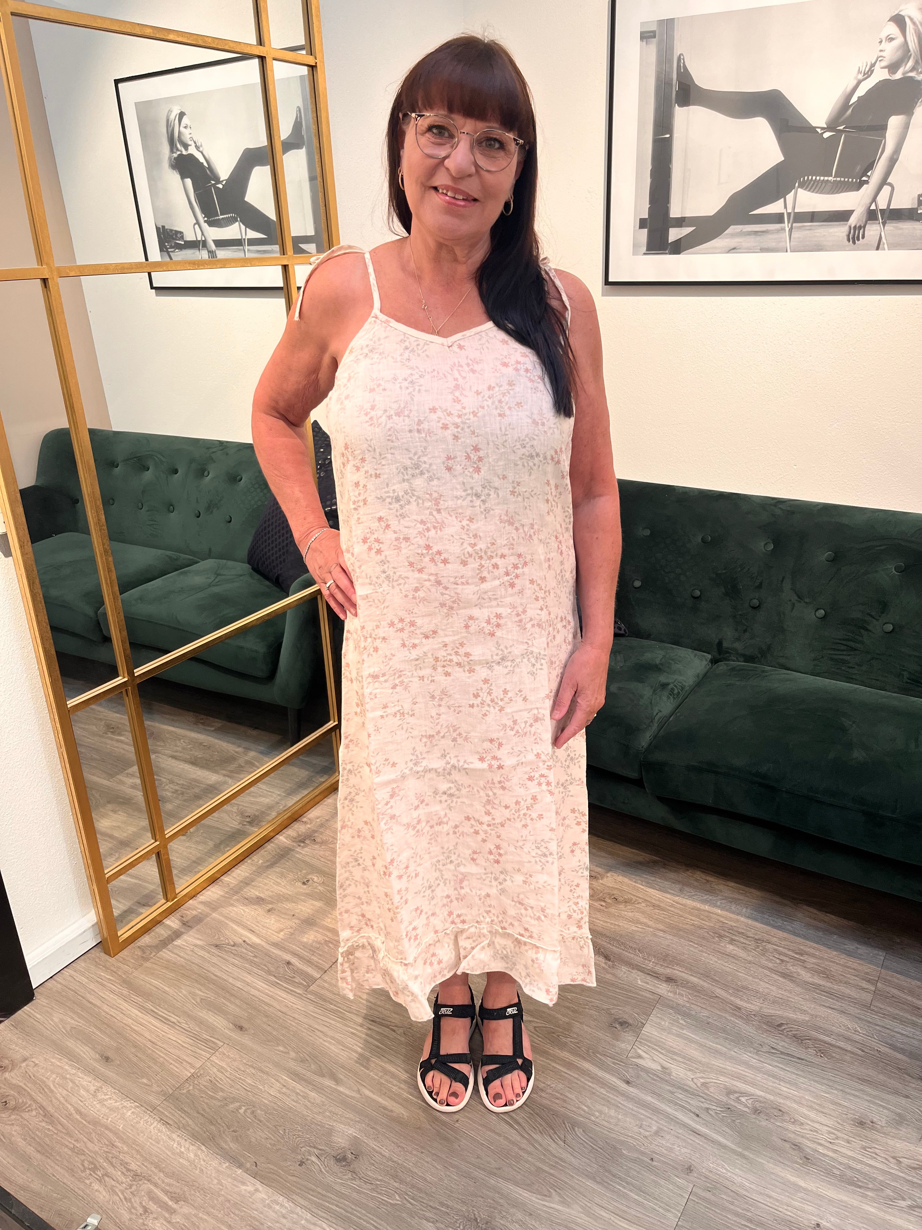 Femme Facon - Magda sl singlet dress, blomstermønster.