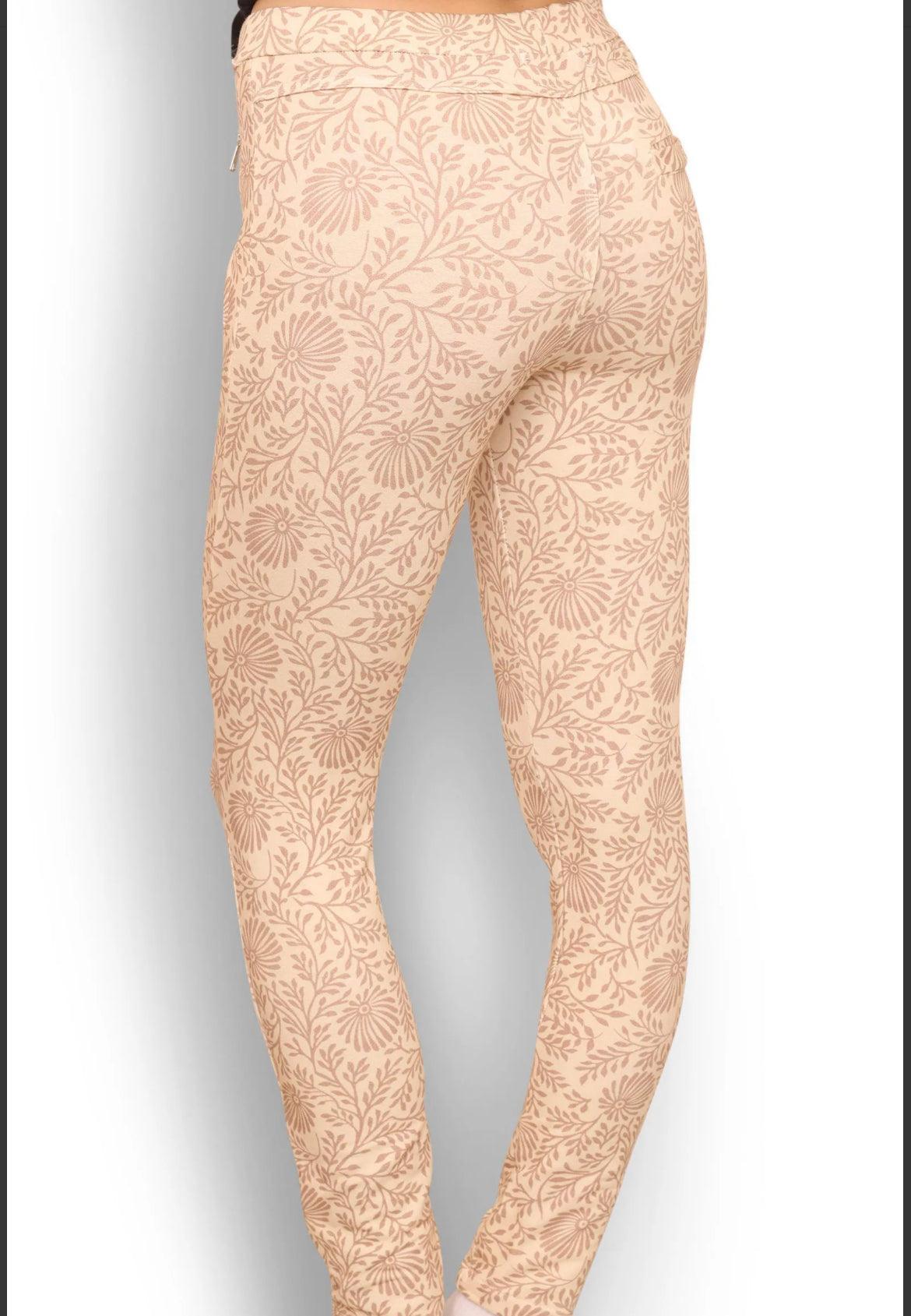 Copenhagen Luxe bløde printede bukser style 7610 - Damernes Outlet