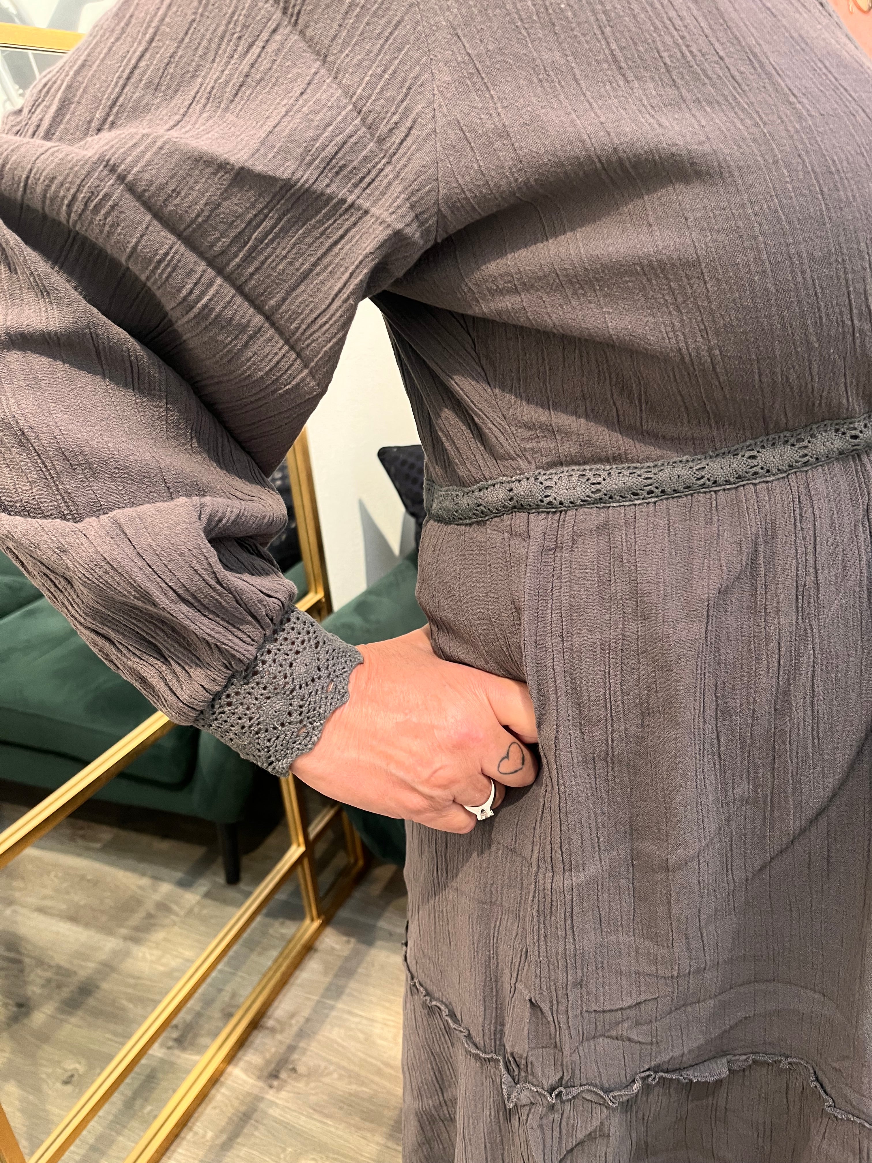 Femme Facon - LYDIA LS DRESS - detalje.