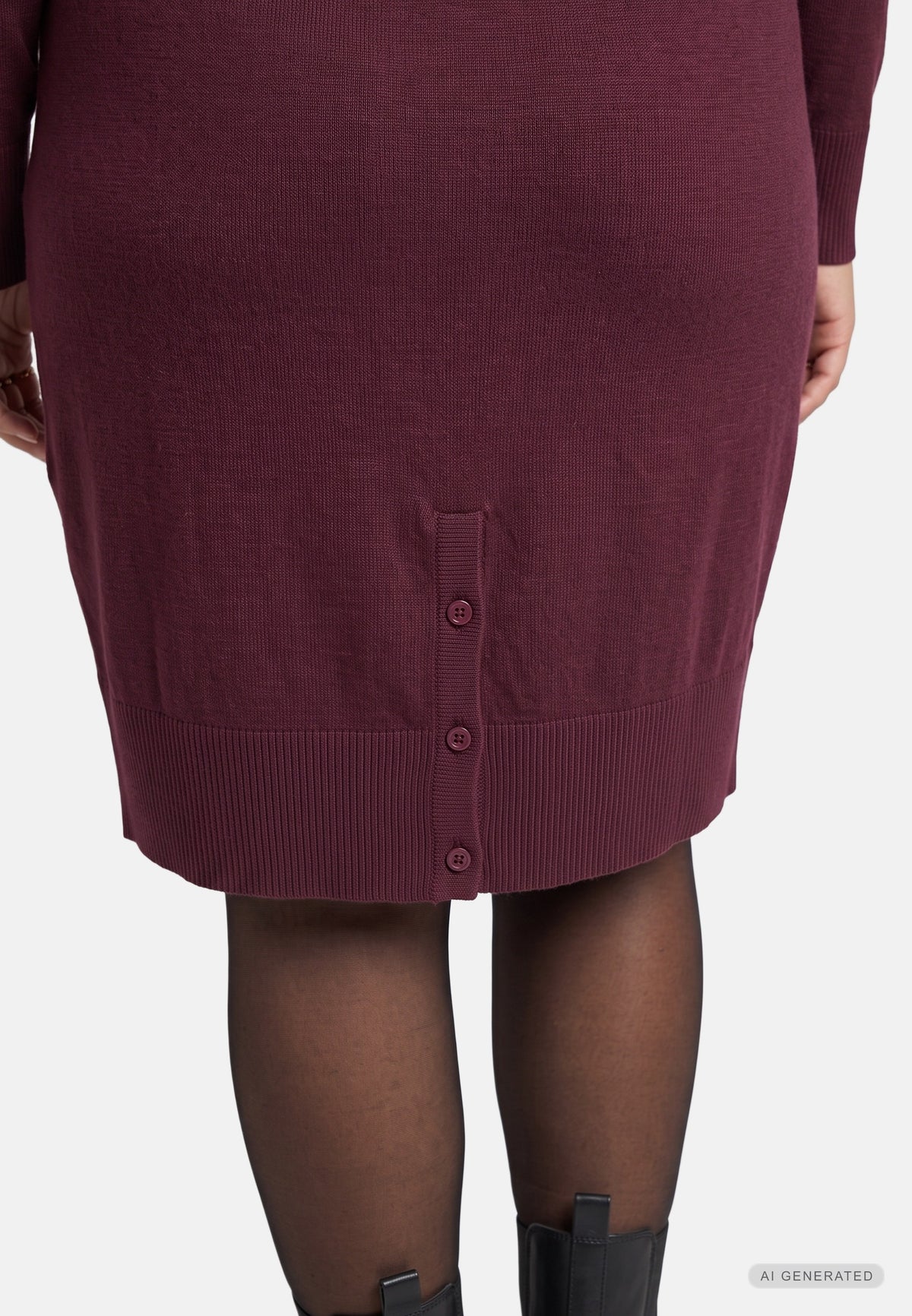 Adia ADAzar Knit Dress 2999 BORDEAUX RED