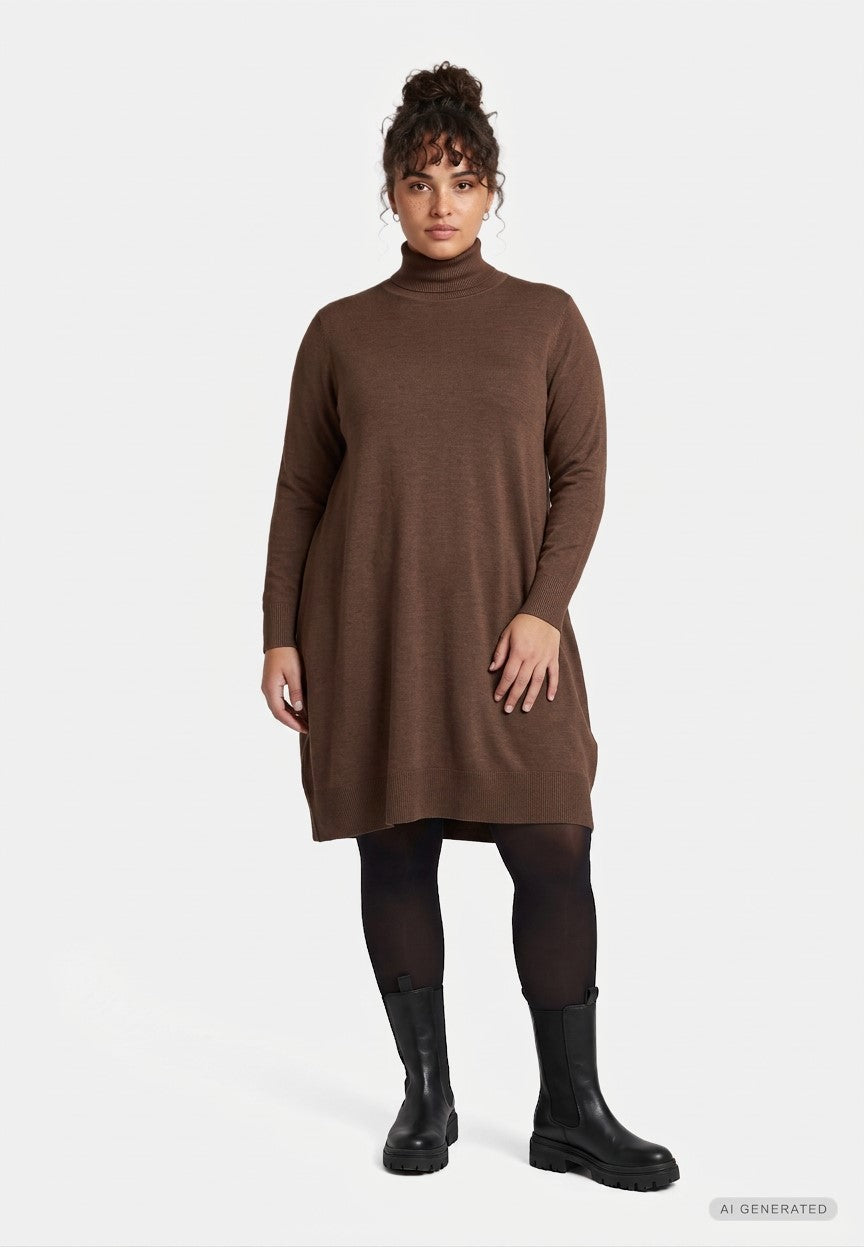 Adia ADAzar Knit Dress 4860 Golden Oak
