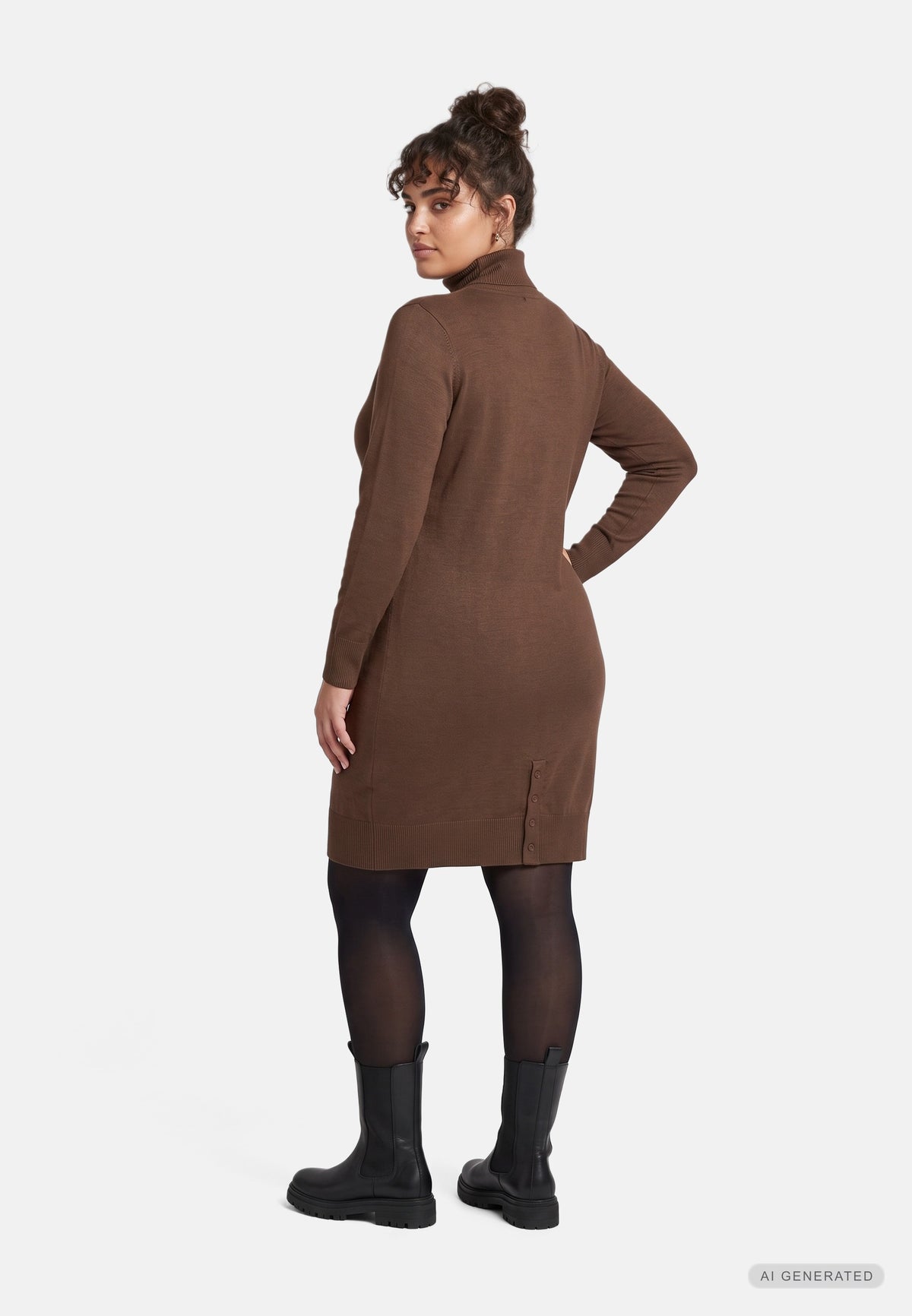 Adia ADAzar Knit Dress 4860 Golden Oak