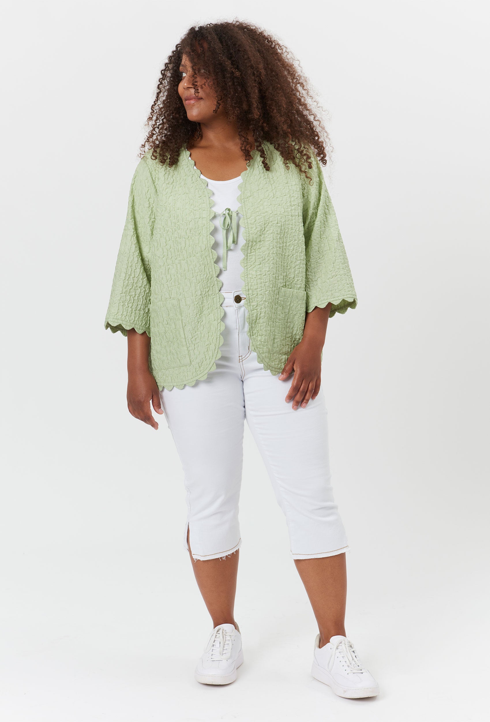 Adia ADBecca Cardigan 5635 Daiquiri Green