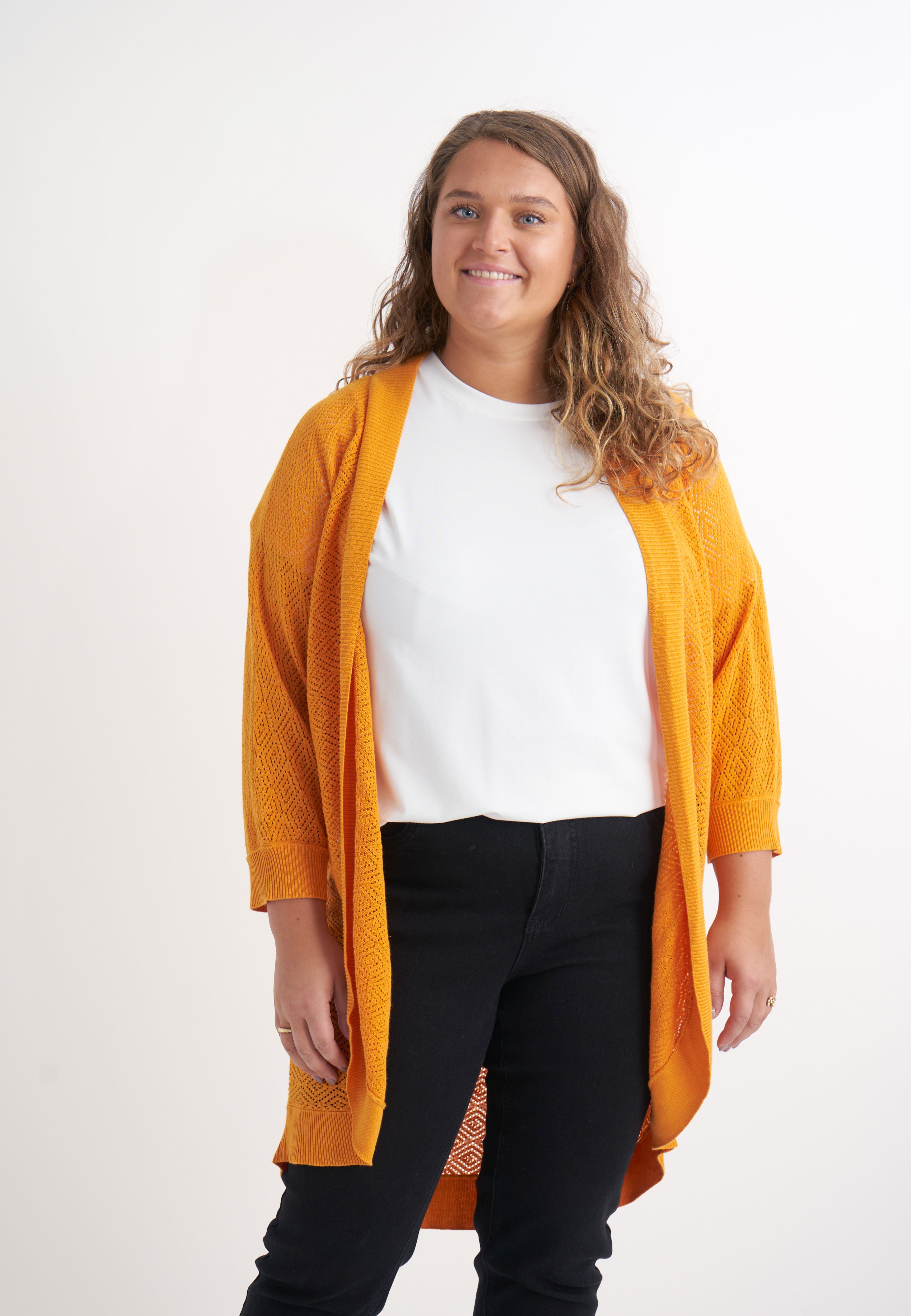 Adia ADBritta Cardigan 2556 Cumquat Orange