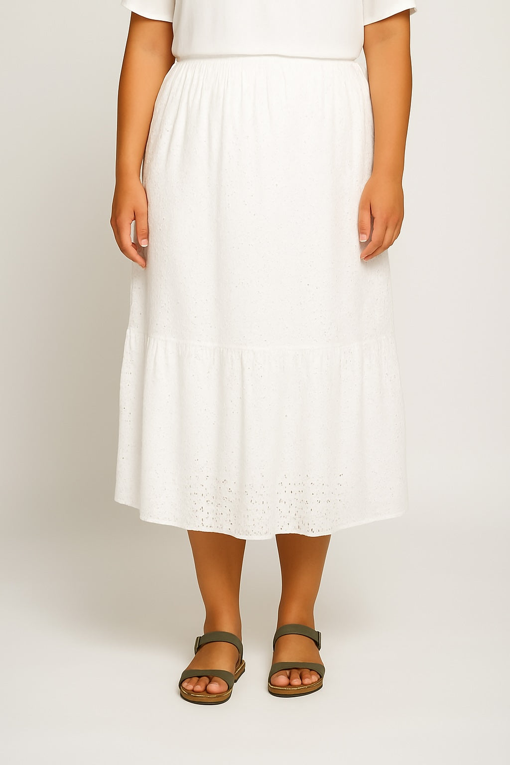 Adia ADCarita Nederdele 9000 WHITE