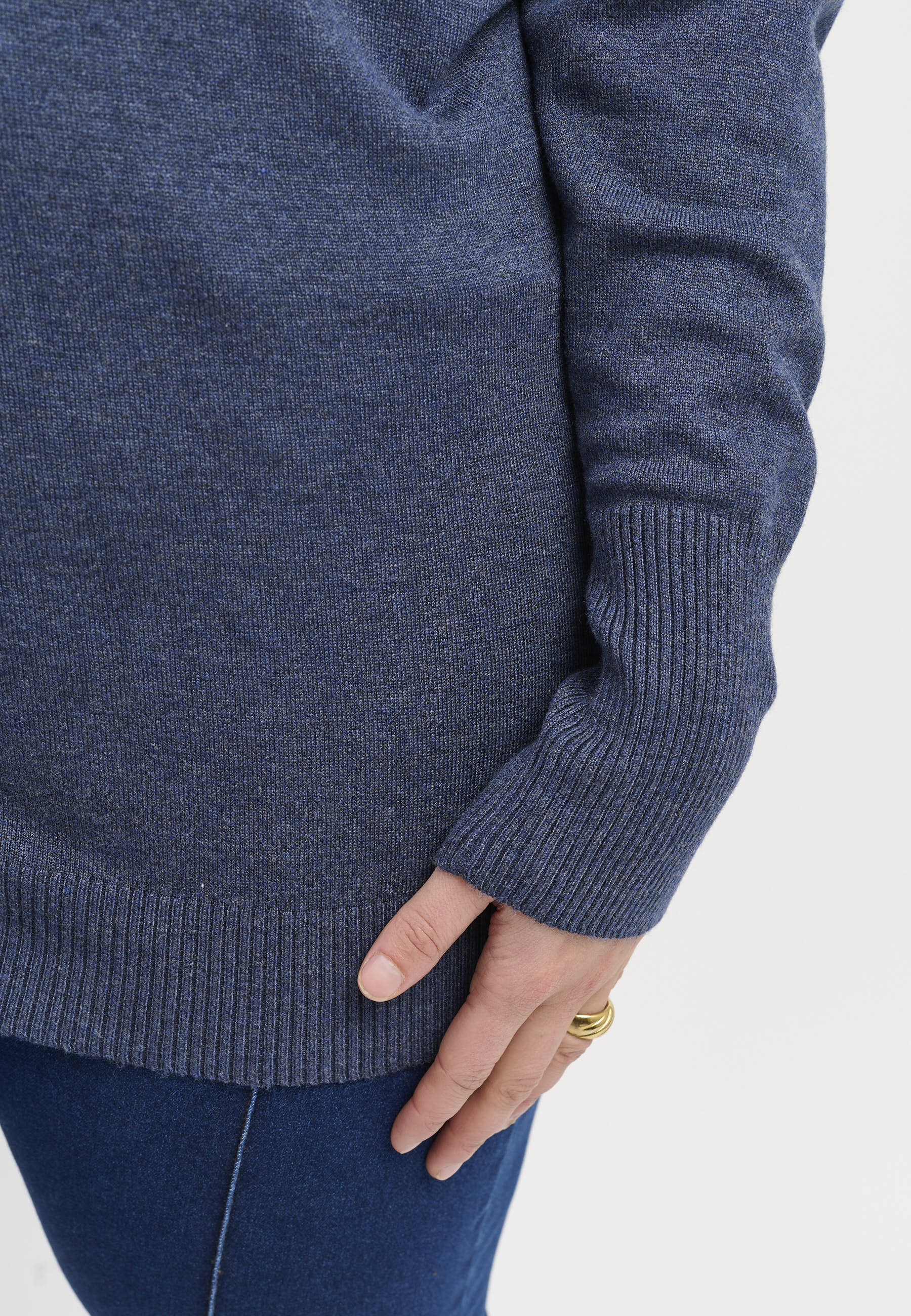 Adia ADDanna Knit Pullover 5650 blue melange