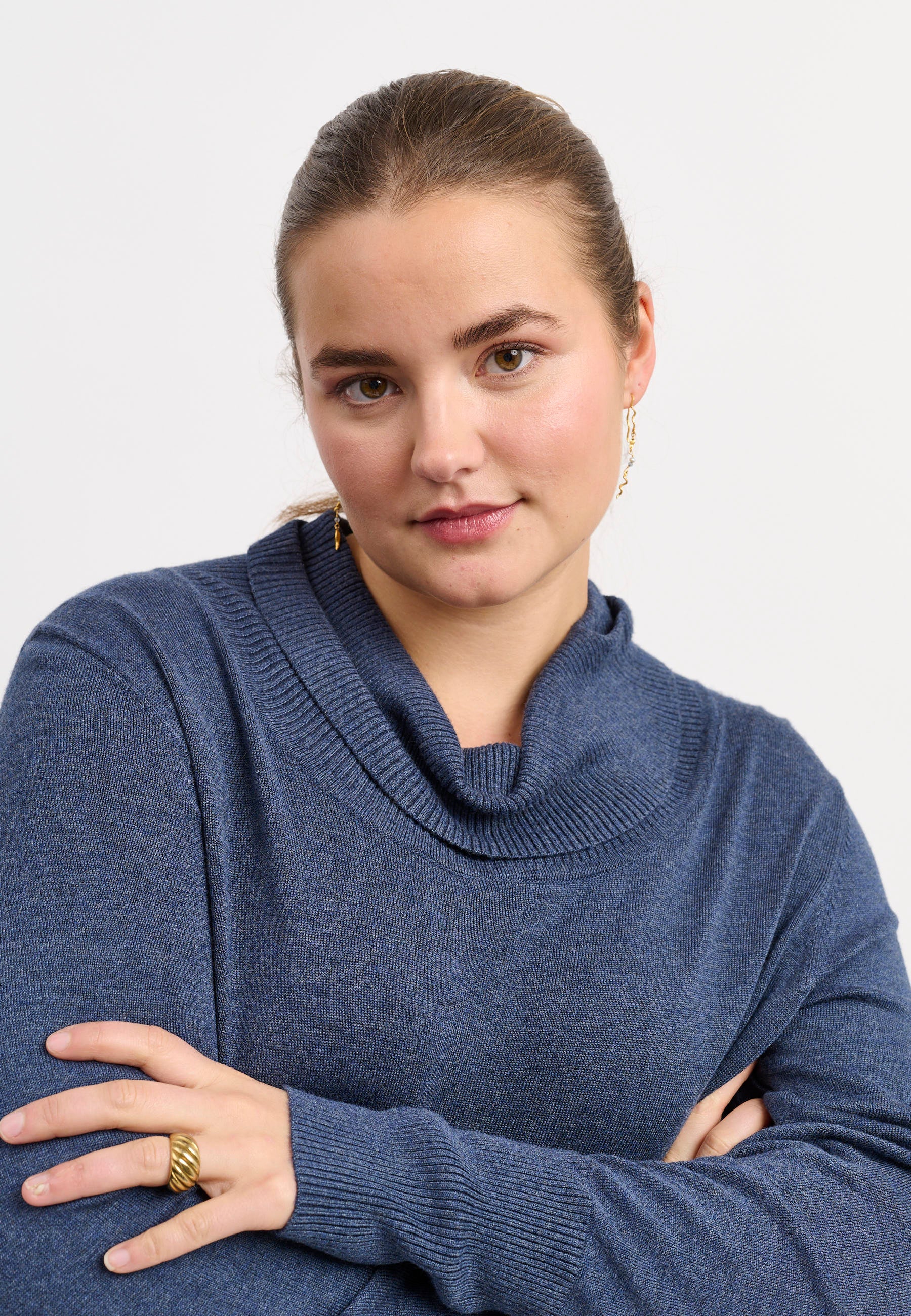 Adia ADDanna Knit Pullover 5650 blue melange