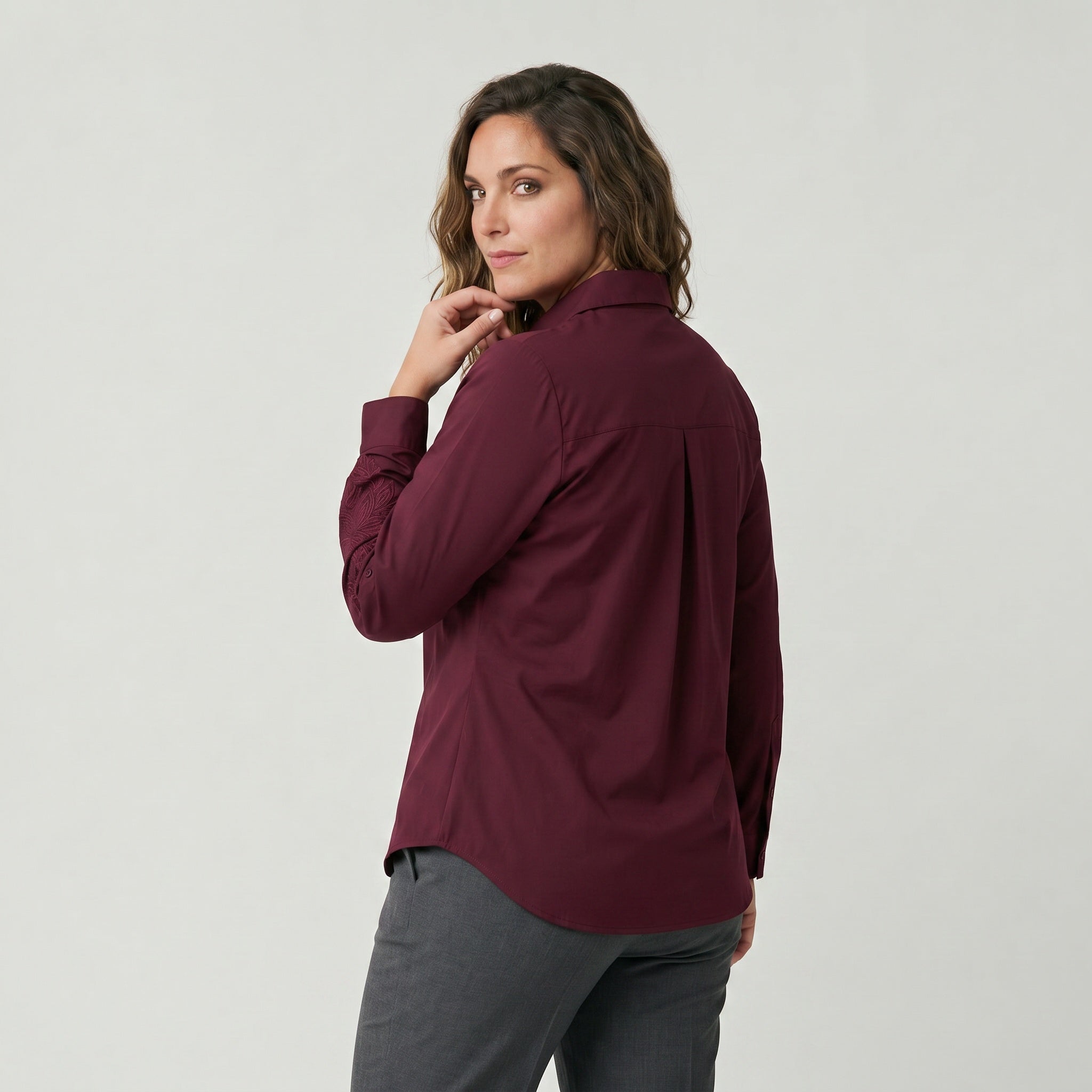 Adia ADTia Skjortebluser 2999 BORDEAUX RED