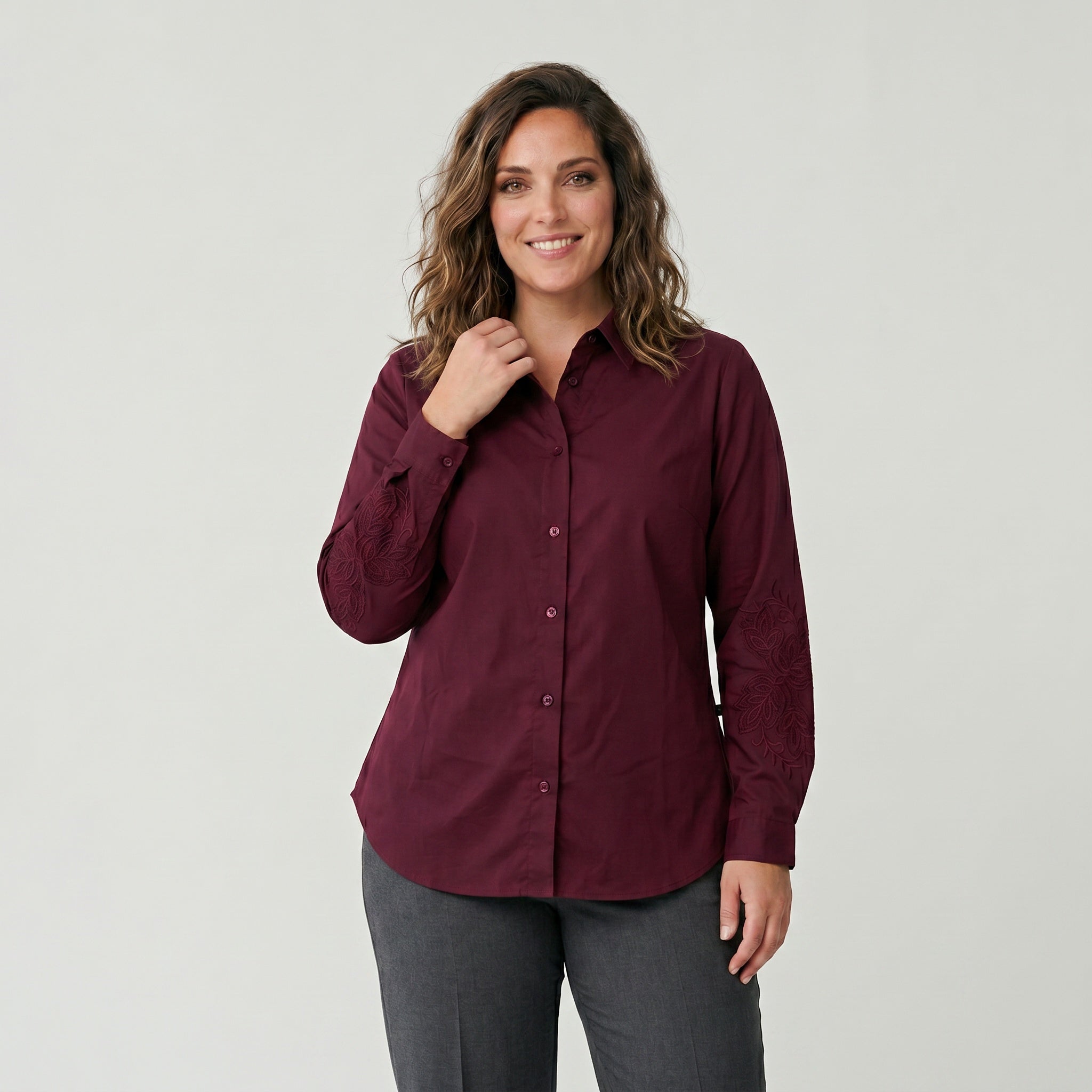 Adia ADTia Skjortebluser 2999 BORDEAUX RED