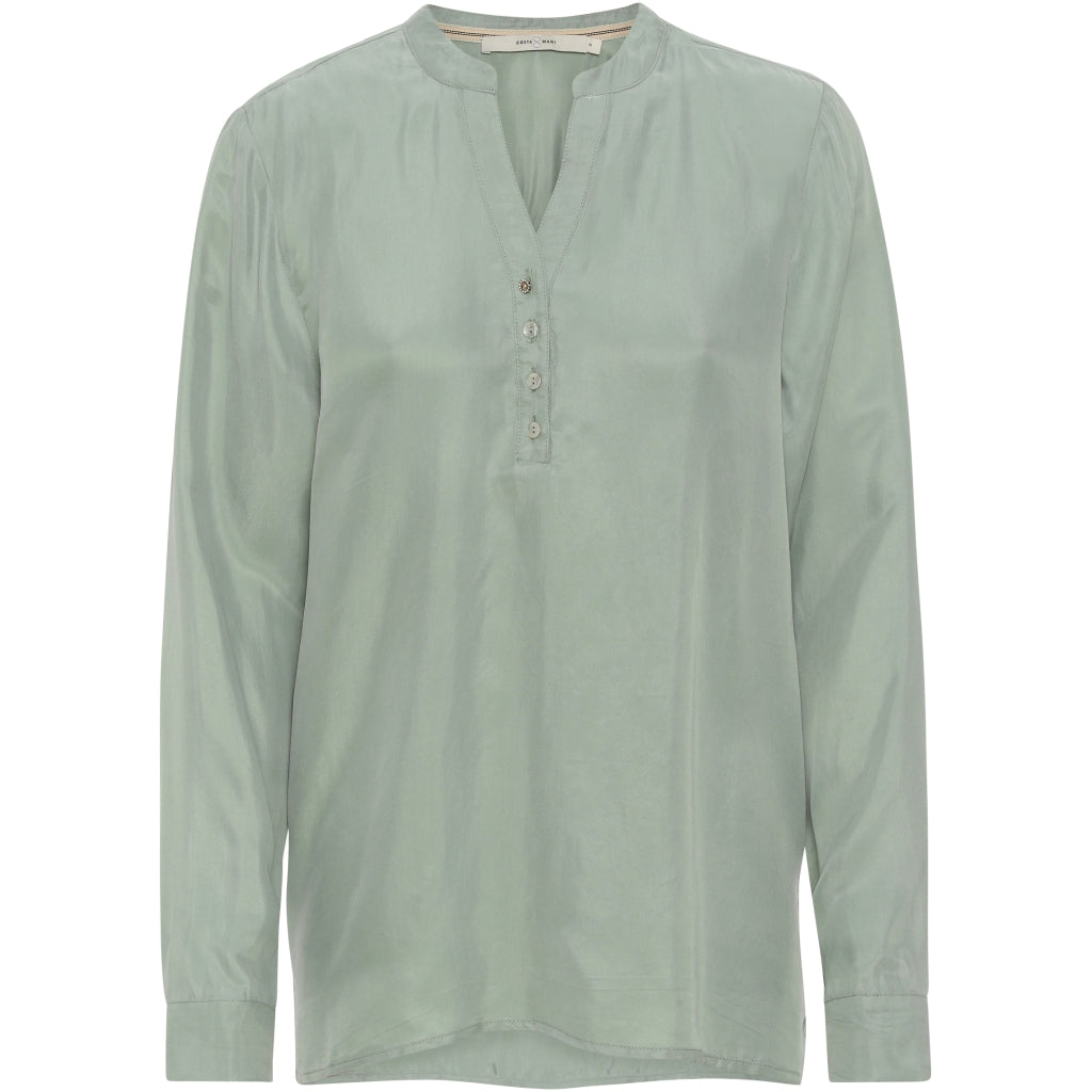 Costamani Alexia solid shirt Skjorter og bluser Mint