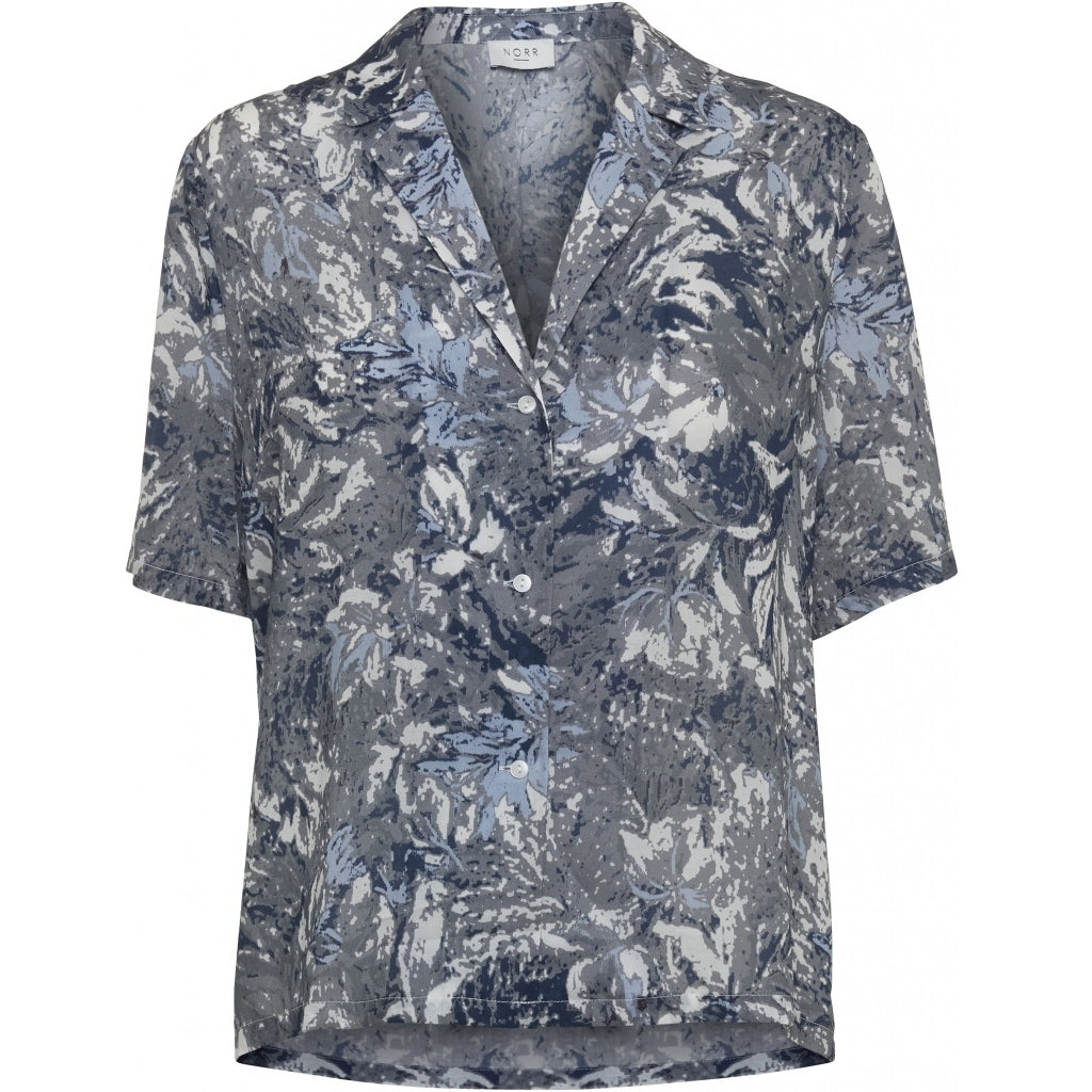 NORR Alice shirt Skjorter og bluser Grey print
