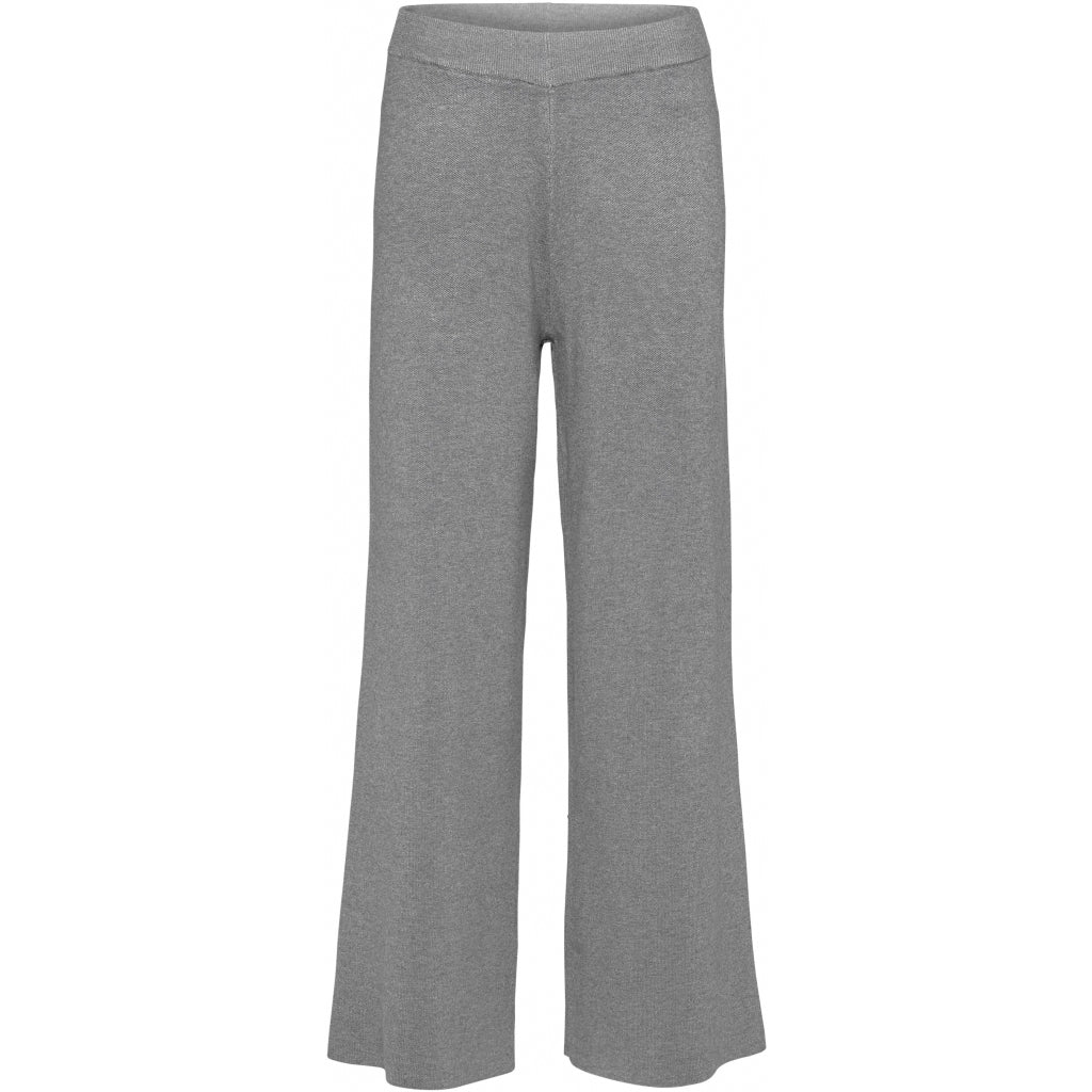 NORR Als knit pants Pants Light Grey Melange