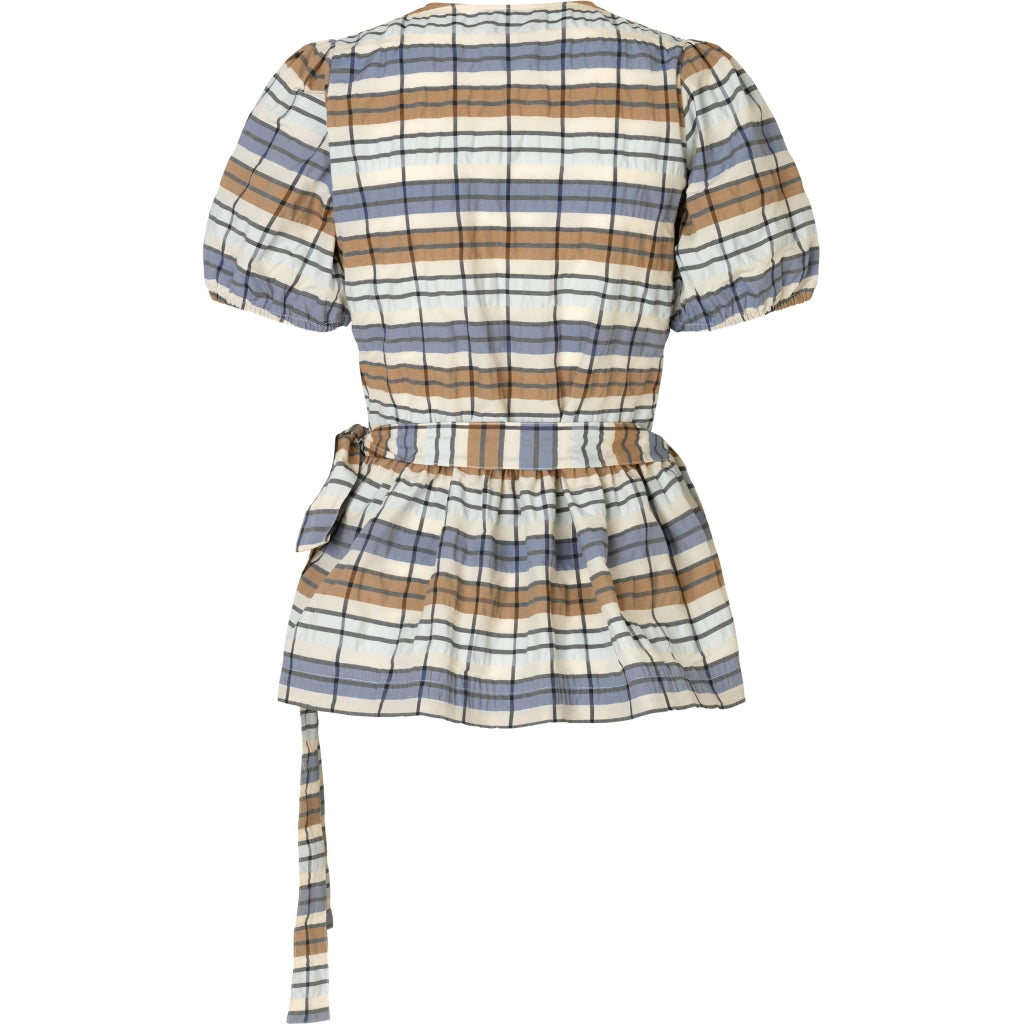 Second Female Ambrosia wrap blouse Skjorter og bluser Fog