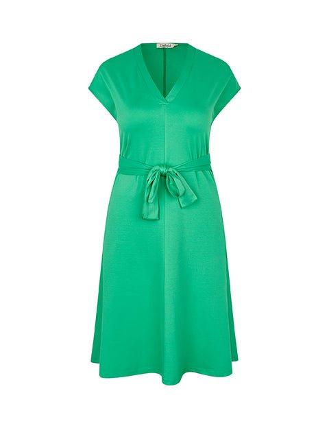 Asia kjole i grøn - Damernes Outlet
