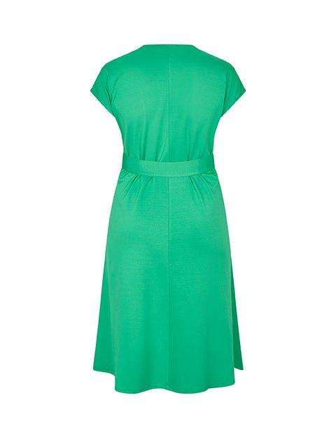 Asia kjole i grøn - Damernes Outlet