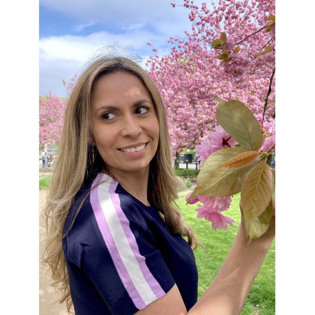 NORR Asta top Skjorter og bluser Navy/Lilac