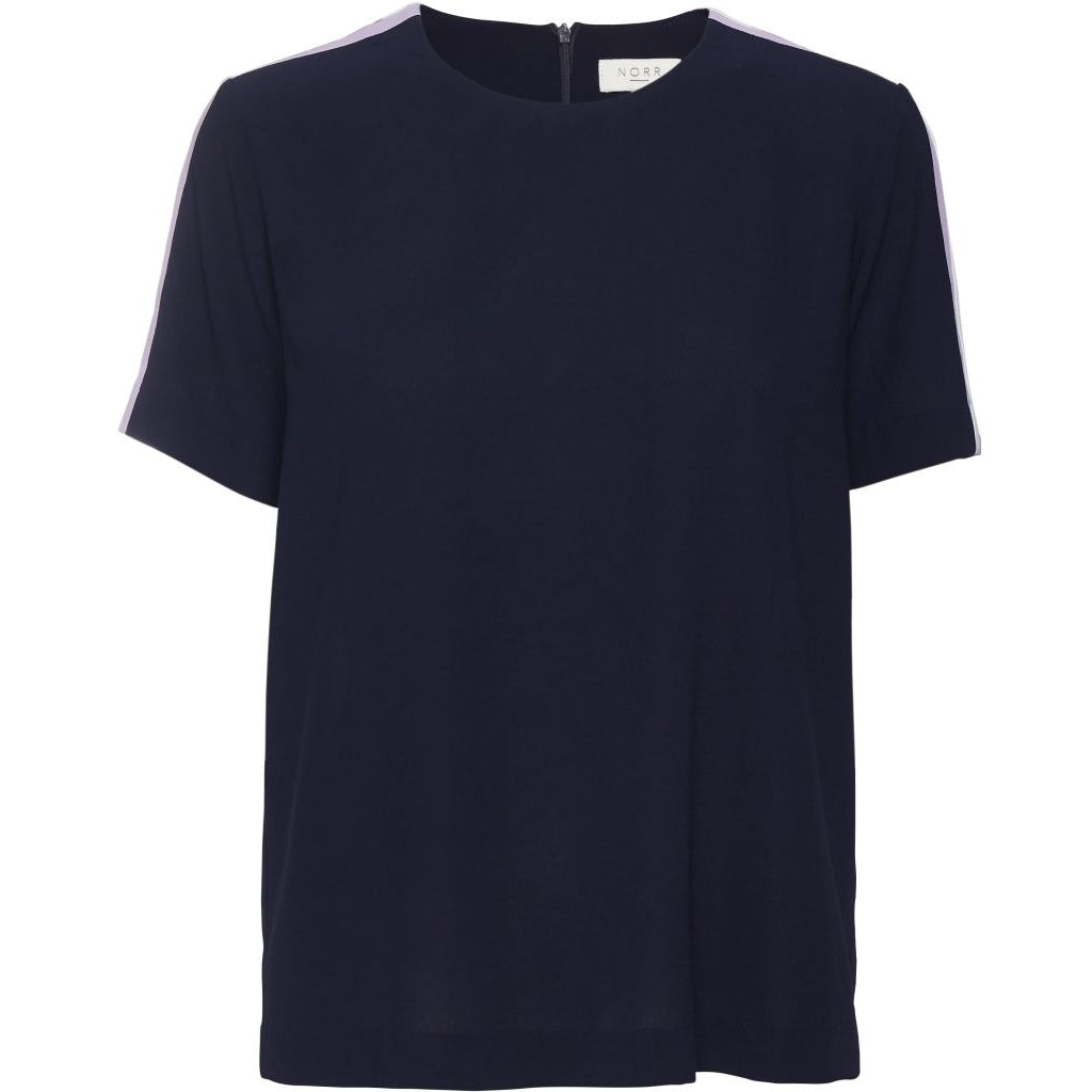 NORR Asta top Skjorter og bluser Navy/Lilac