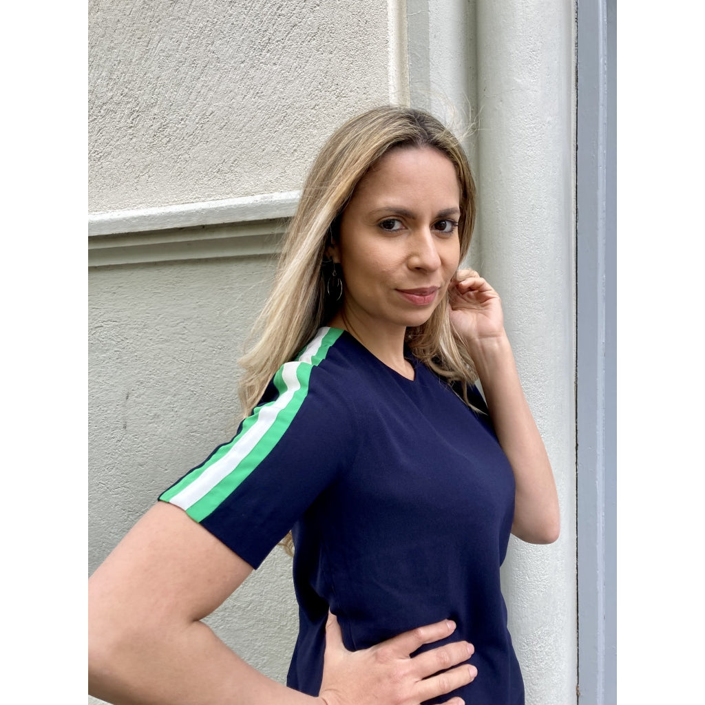 NORR Asta top Skjorter og bluser Navy/green