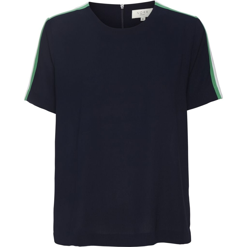 NORR Asta top Skjorter og bluser Navy/green