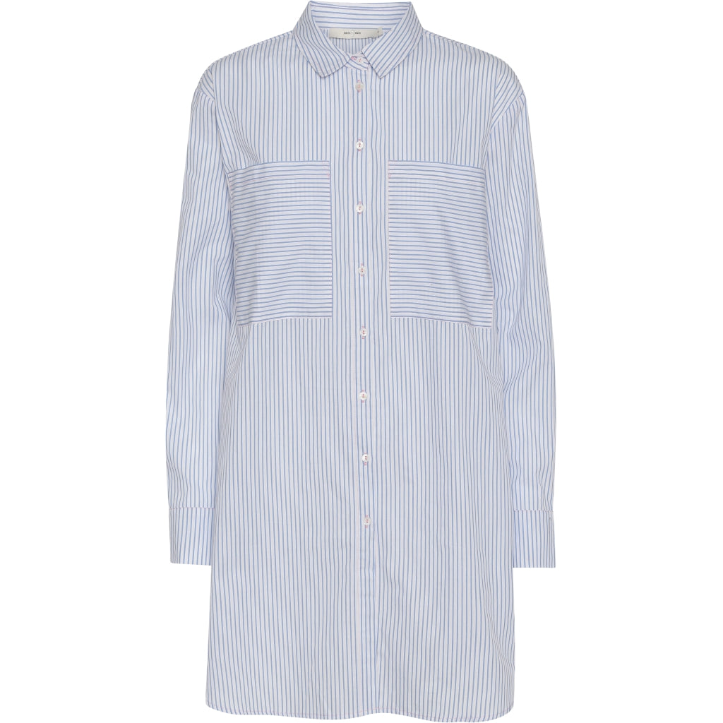 Costamani Beach stripe shirt Skjorter og bluser Blue white stripe
