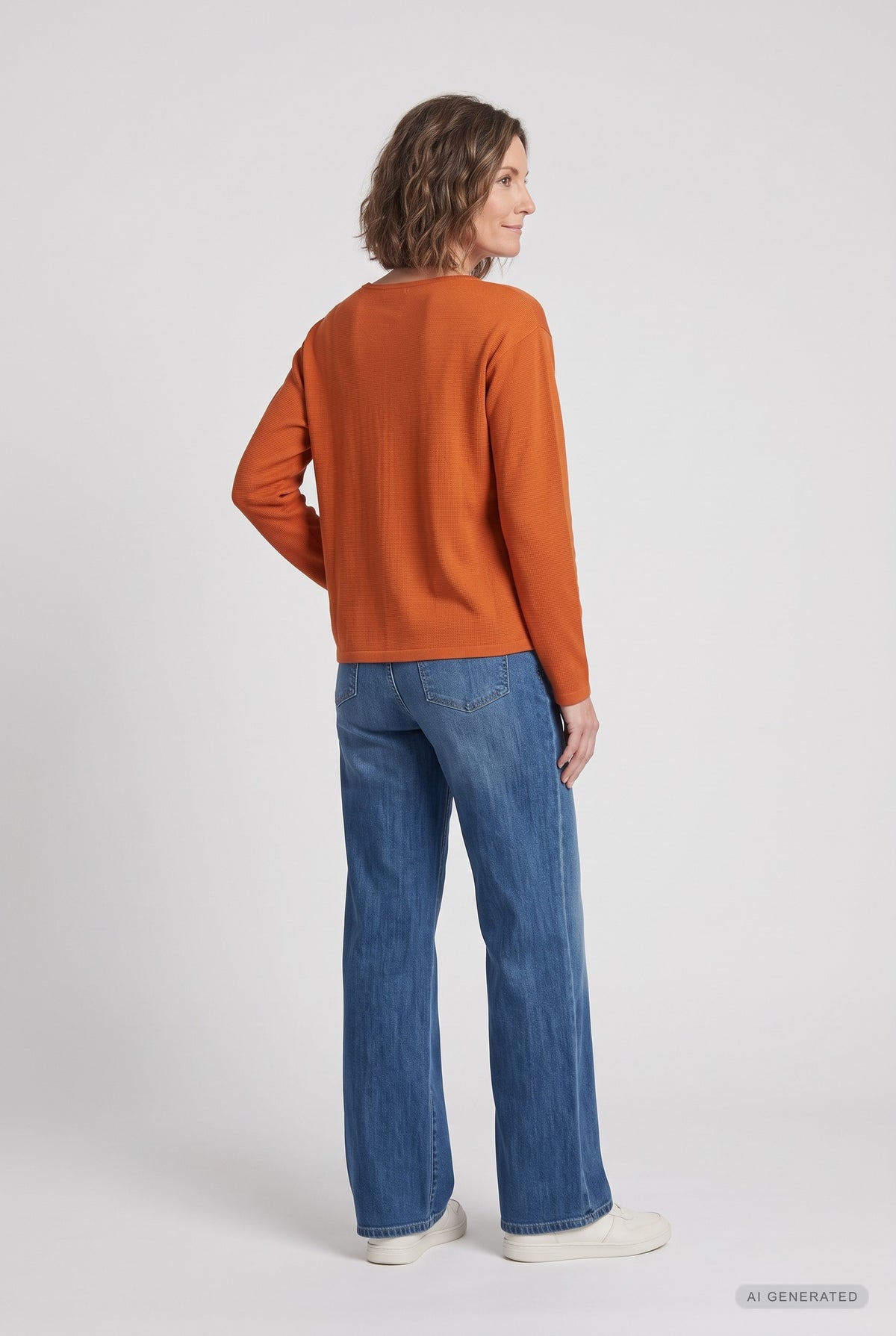 Lind Beth Knit Pullover 299 Orange