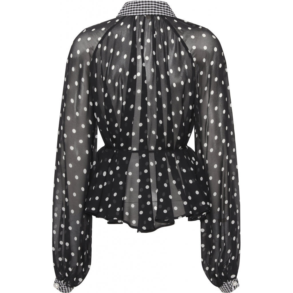 Custommade Betsy shirt Skjorter og bluser Black / white