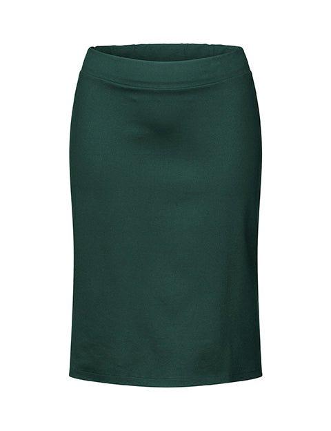 Betty pencil skirt i grøn jersey - Damernes Outlet