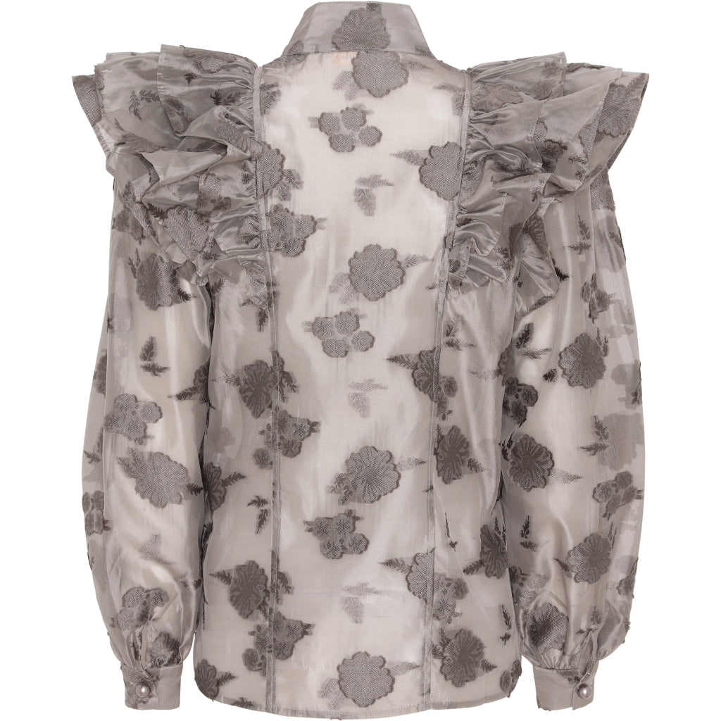 Custommade Brielle blouse Skjorter og bluser Brushed Nickel