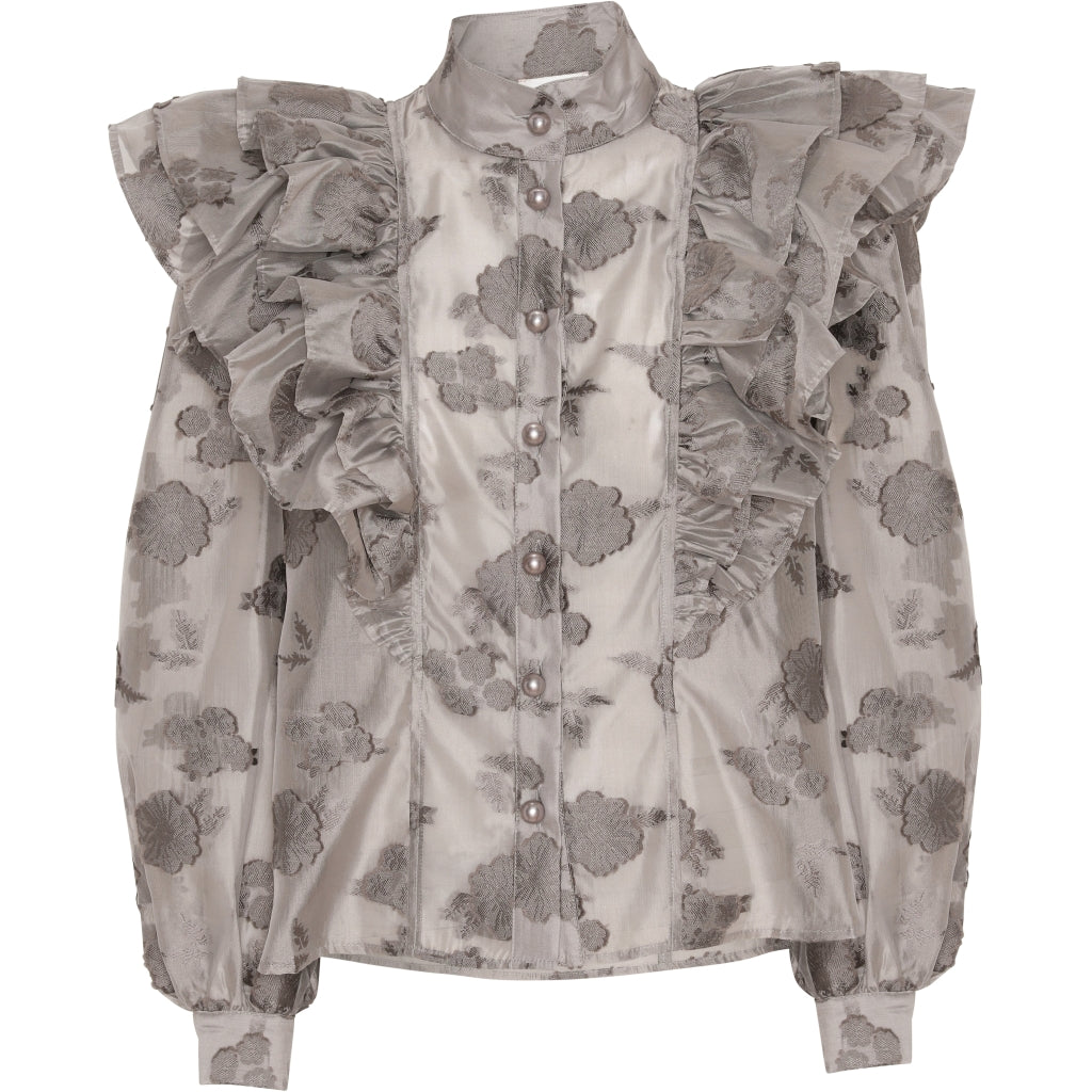 Custommade Brielle blouse Skjorter og bluser Brushed Nickel