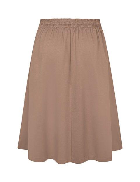 Britt nederdel i beige - Damernes Outlet