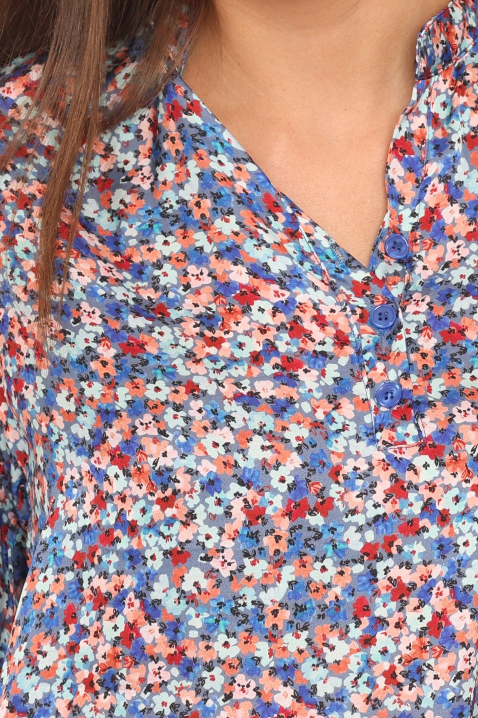 Copenhagen luxe blomster bluse 2214 - Damernes Outlet