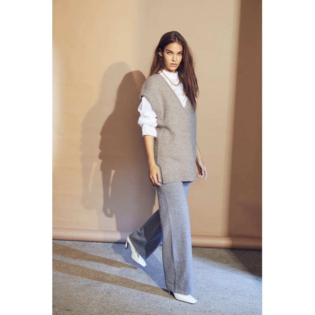 Co'couture Camron Knit Pant Knit Grey melange