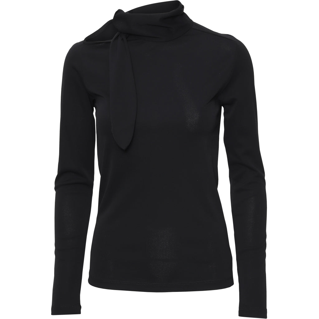 Blanche Carisi tie blouse Skjorter og bluser Black