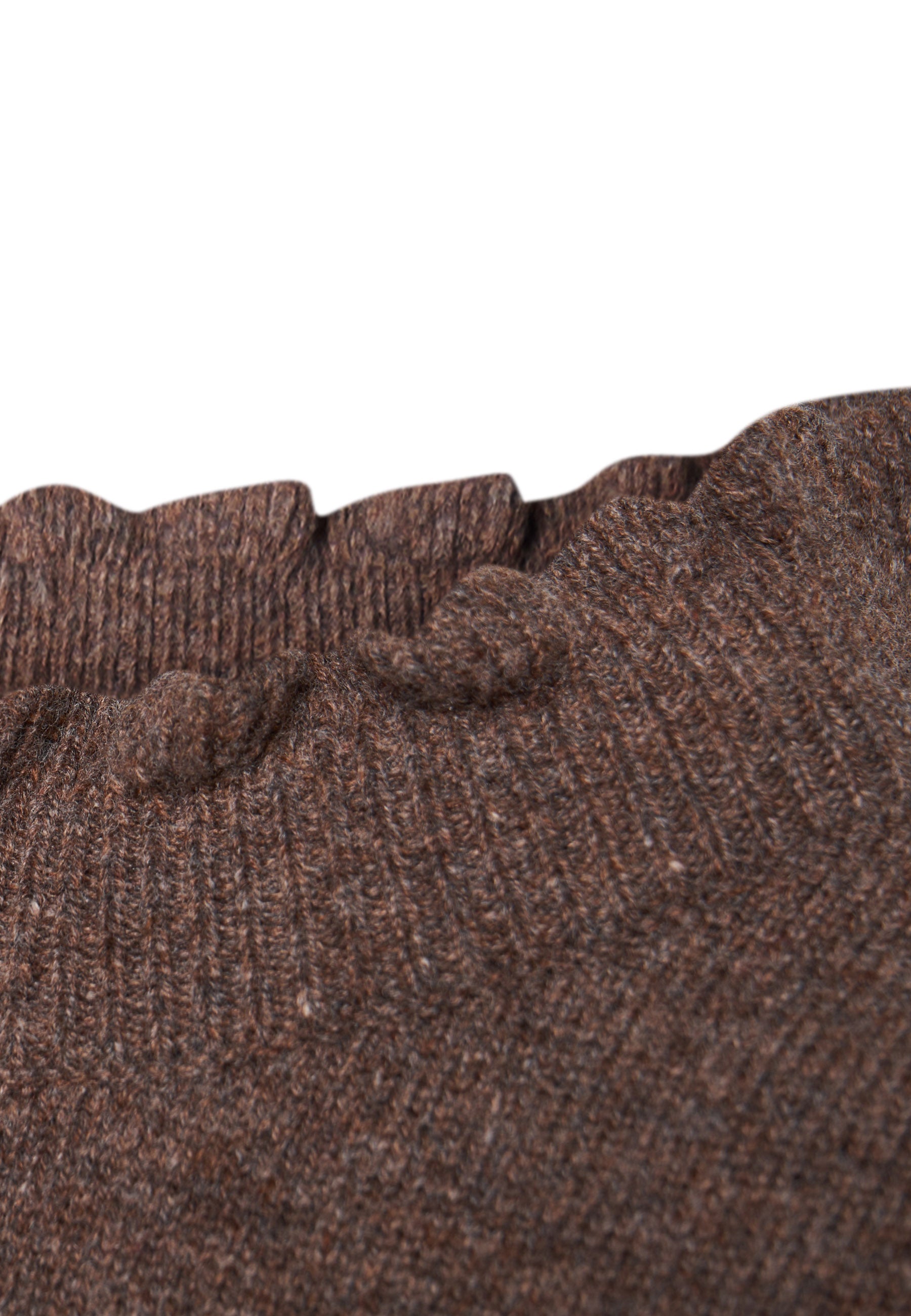 Lind Cassandra Knit Pullover 1960 dark brown melange