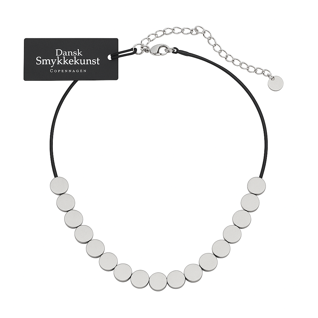 Dansk smykkekunst - halskæde - 9C6418/9C6417/9C6419 med tag.