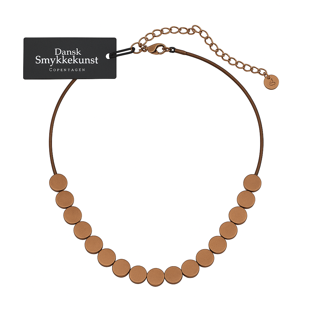 Dansk smykkekunst - halskæde - 9C6711/9C6710-1 med tag.