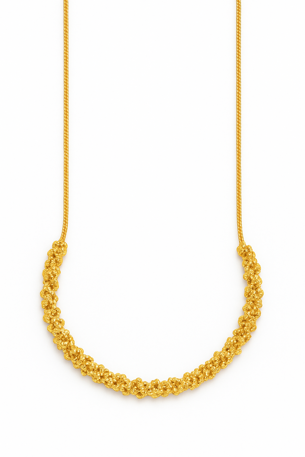 Dansk Smykkekunst - Halskæde 9C6397 med blomsterdesign.