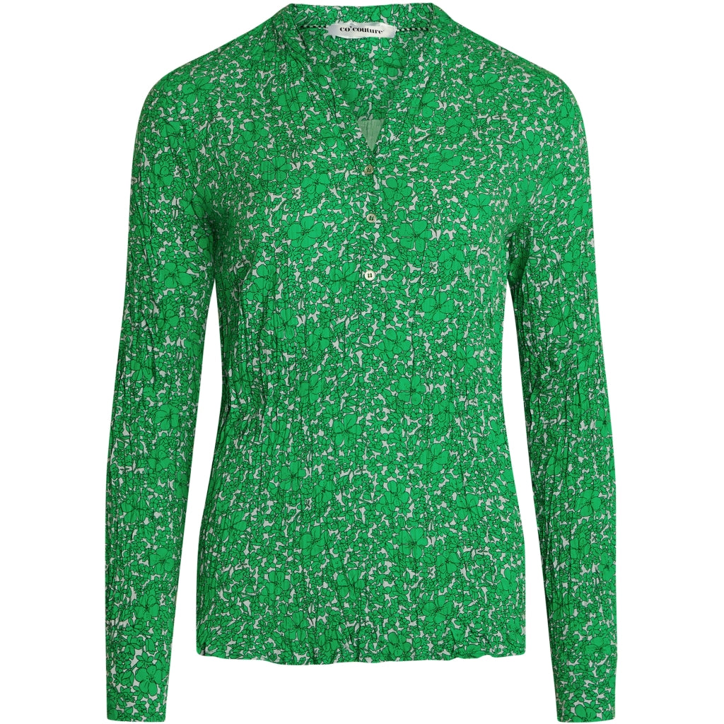 Co'couture Coco field flower blouse Skjorter og bluser Green