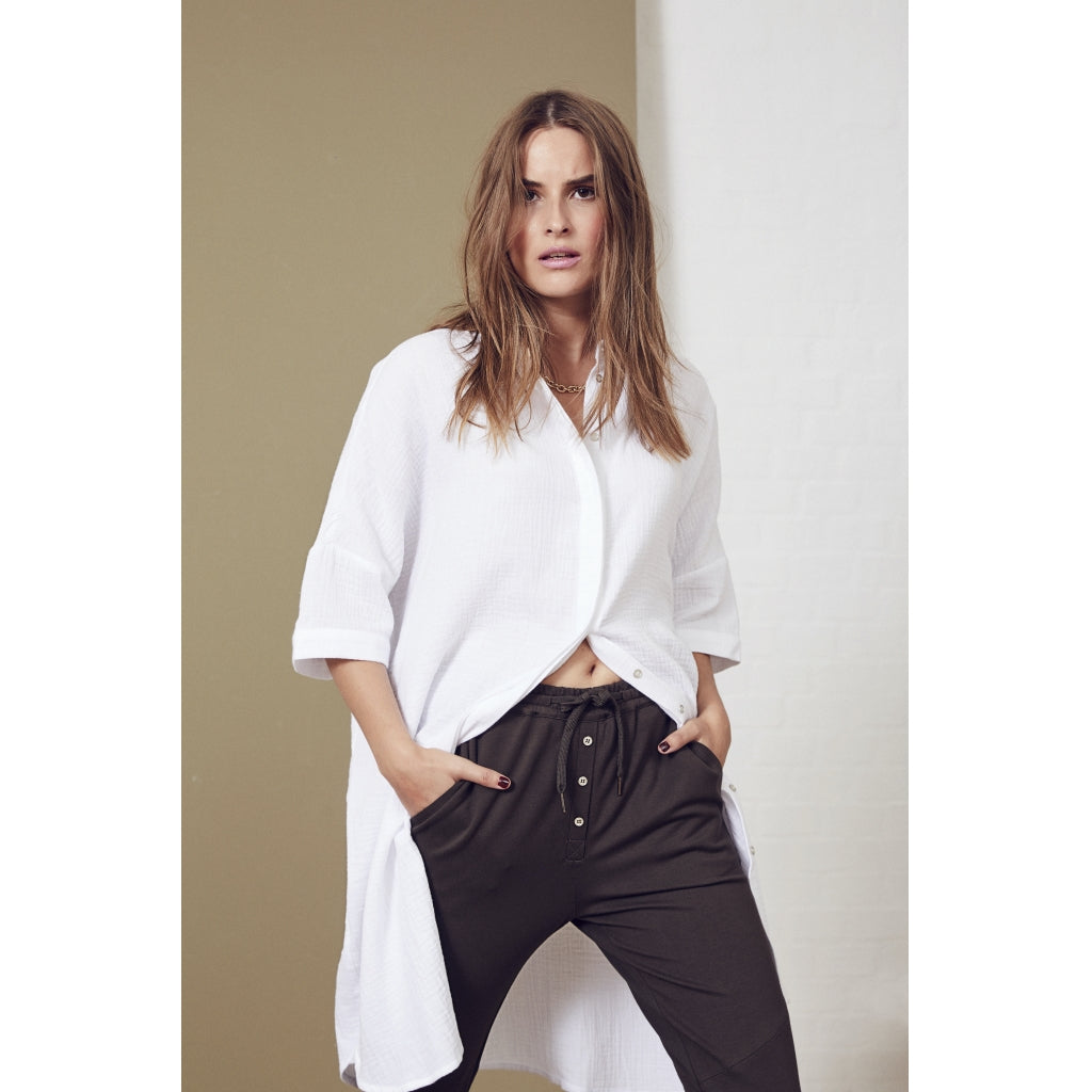 Co'couture Crepe tunic shirt Skjorter og bluser White