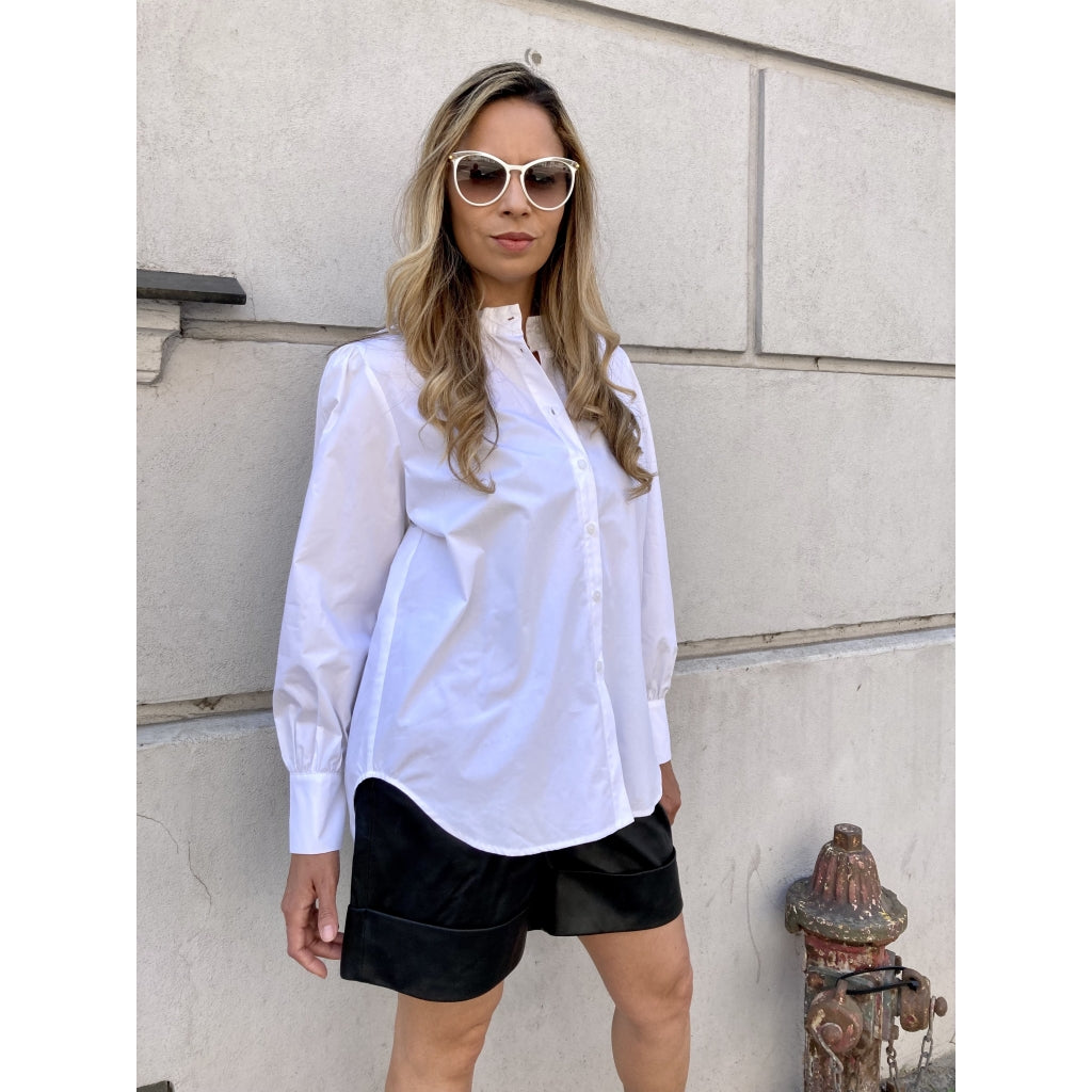 NORR Drew shirt Skjorter og bluser White