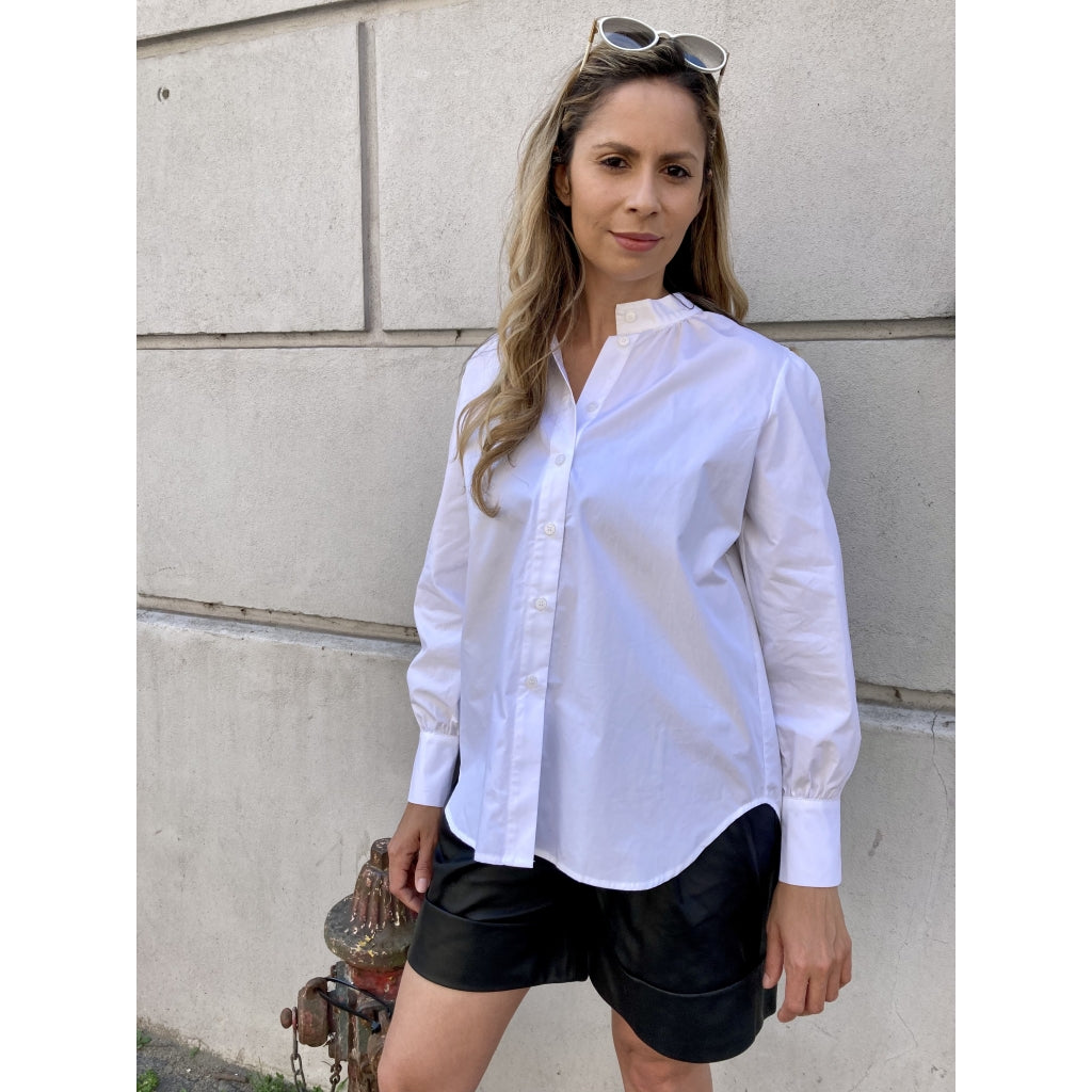 NORR Drew shirt Skjorter og bluser White