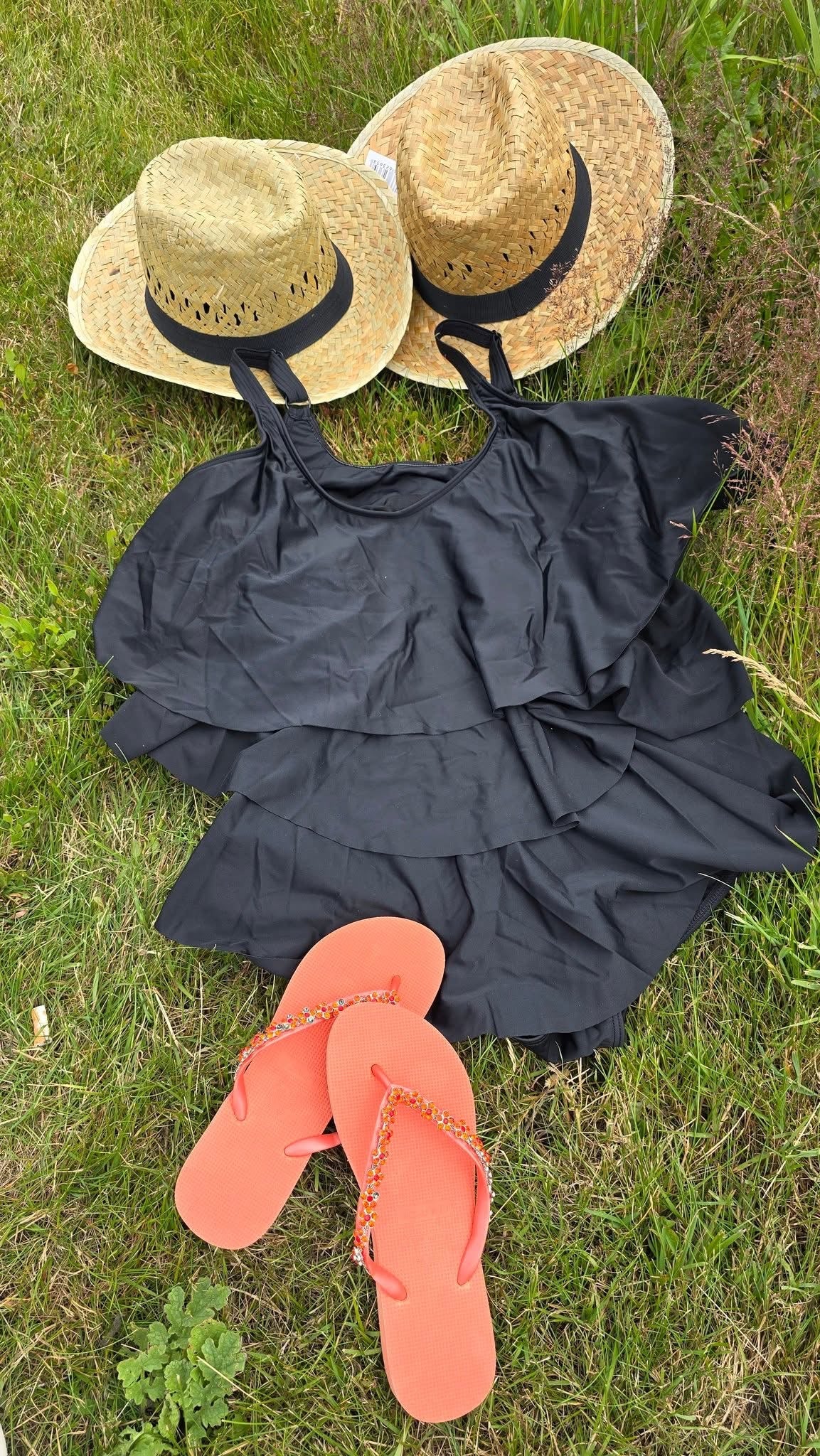 Badedragt m. Flæser -60