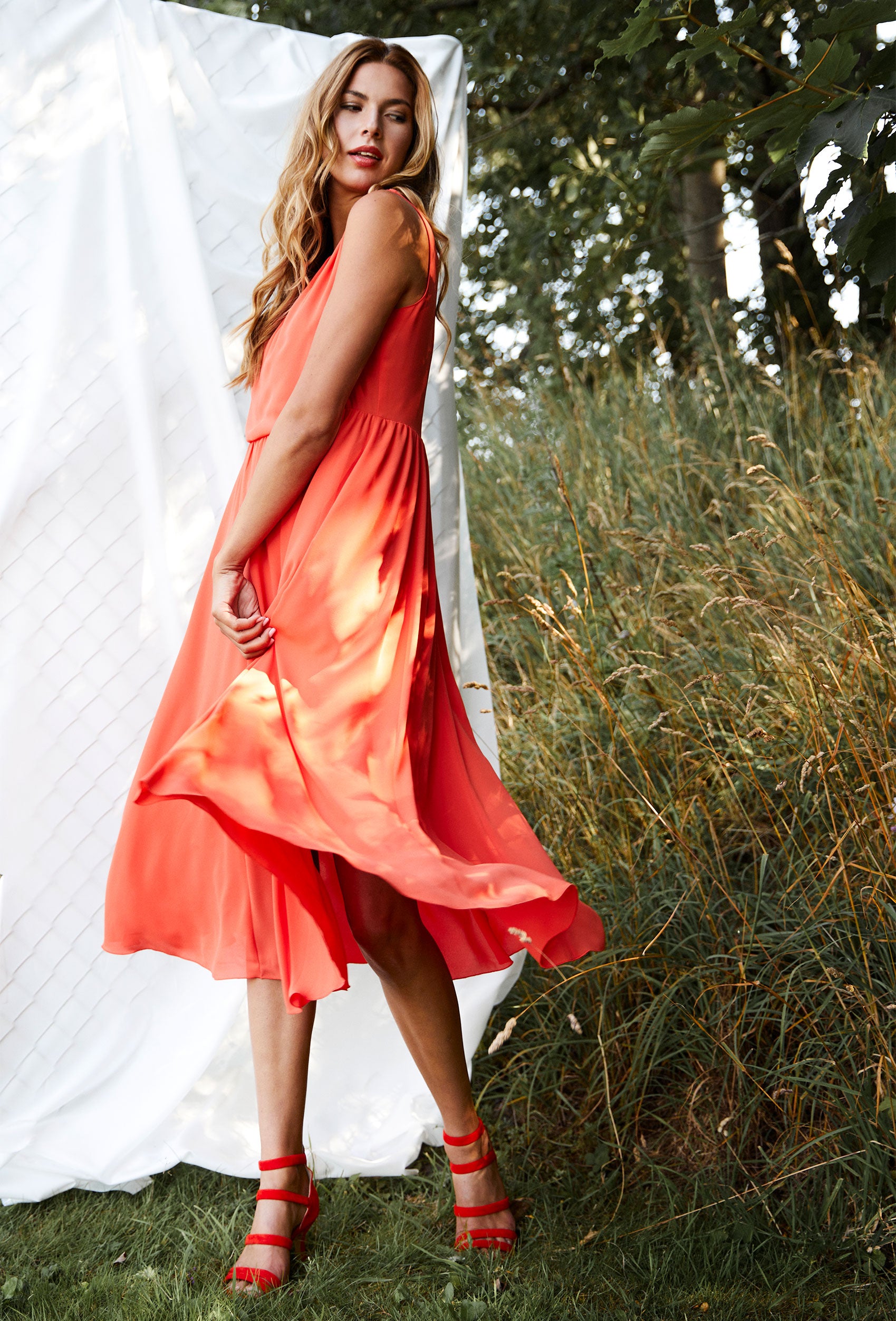 Elinette ELNatazia Kjoler 1245 Sunset Orange