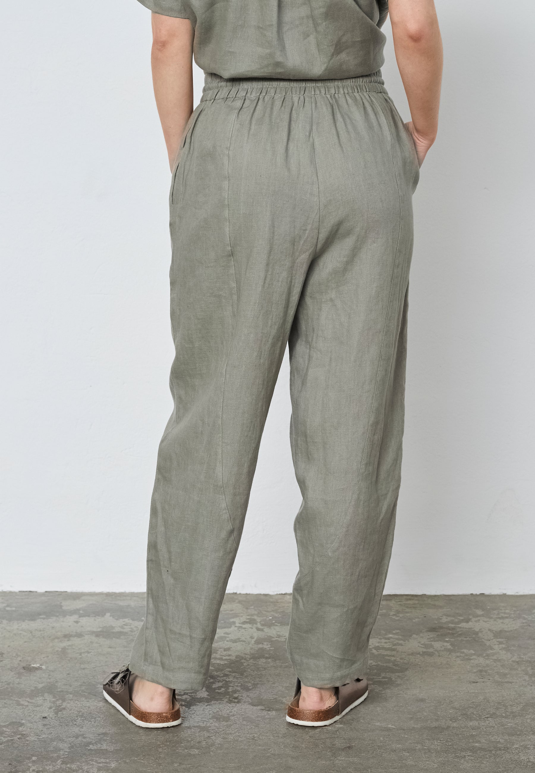 Elton ETLuzie Bukser 3506 Khaki Green