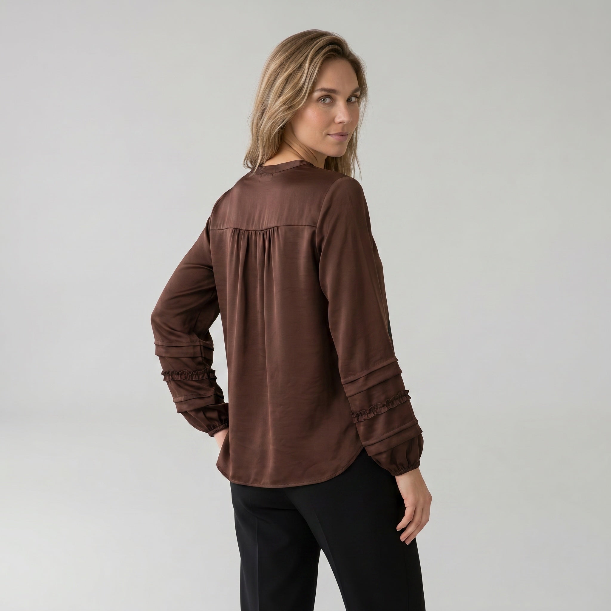 Elton ETMasha Skjortebluser 1451 Mocca Brown