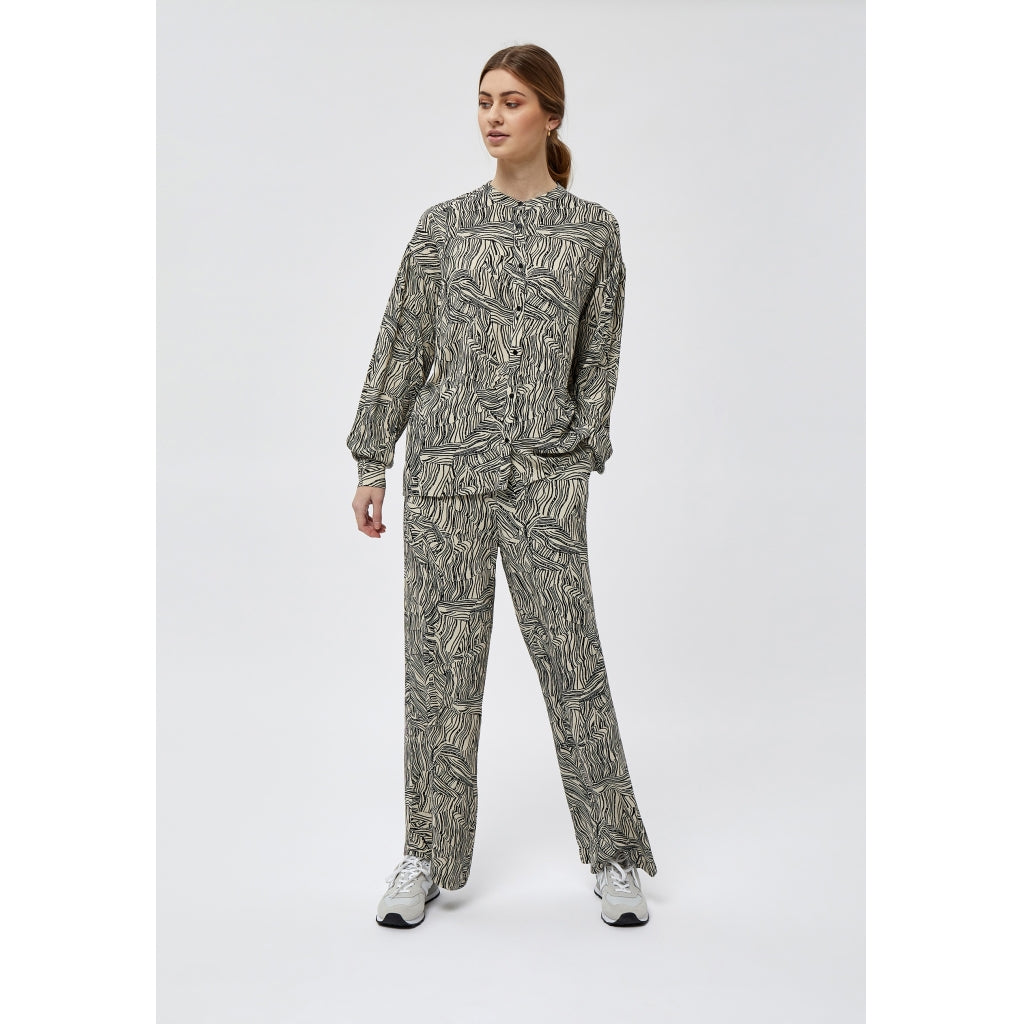 Desires Elieen pants Pants Oyster grey print